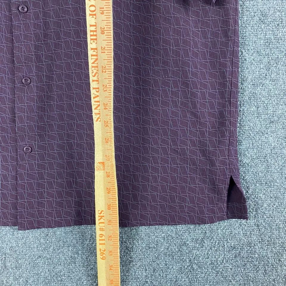 Toscano Toscano Shirt Men's Extra Large Geometric Button Up Silk XL Size US XL / EU 56 / 4 - 7 Thumbnail