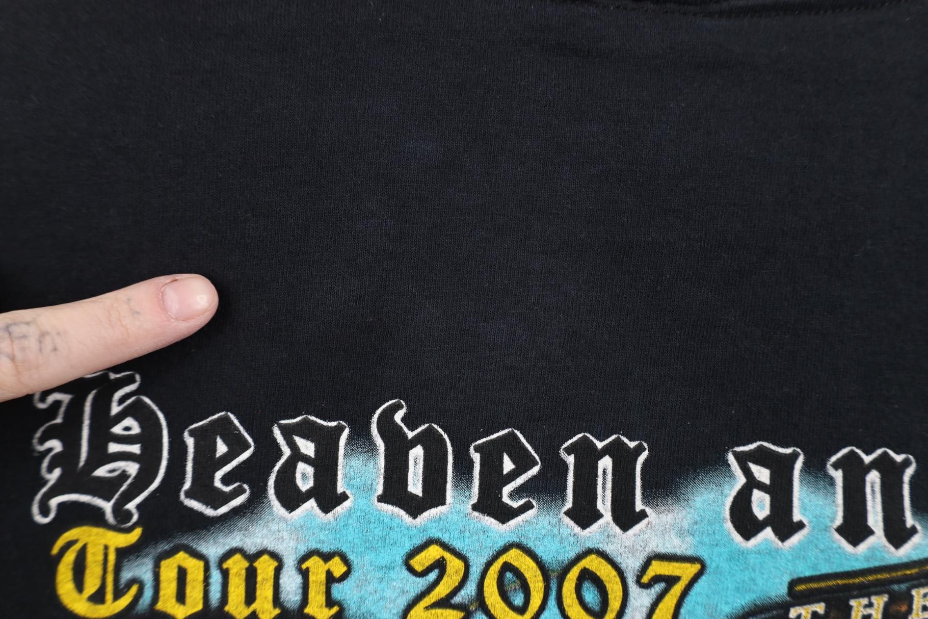 Vintage Vintage 2007 Heaven and Hell Tour Black Sabbath Band T-Shirt Size US XL / EU 56 / 4 - 9 Thumbnail