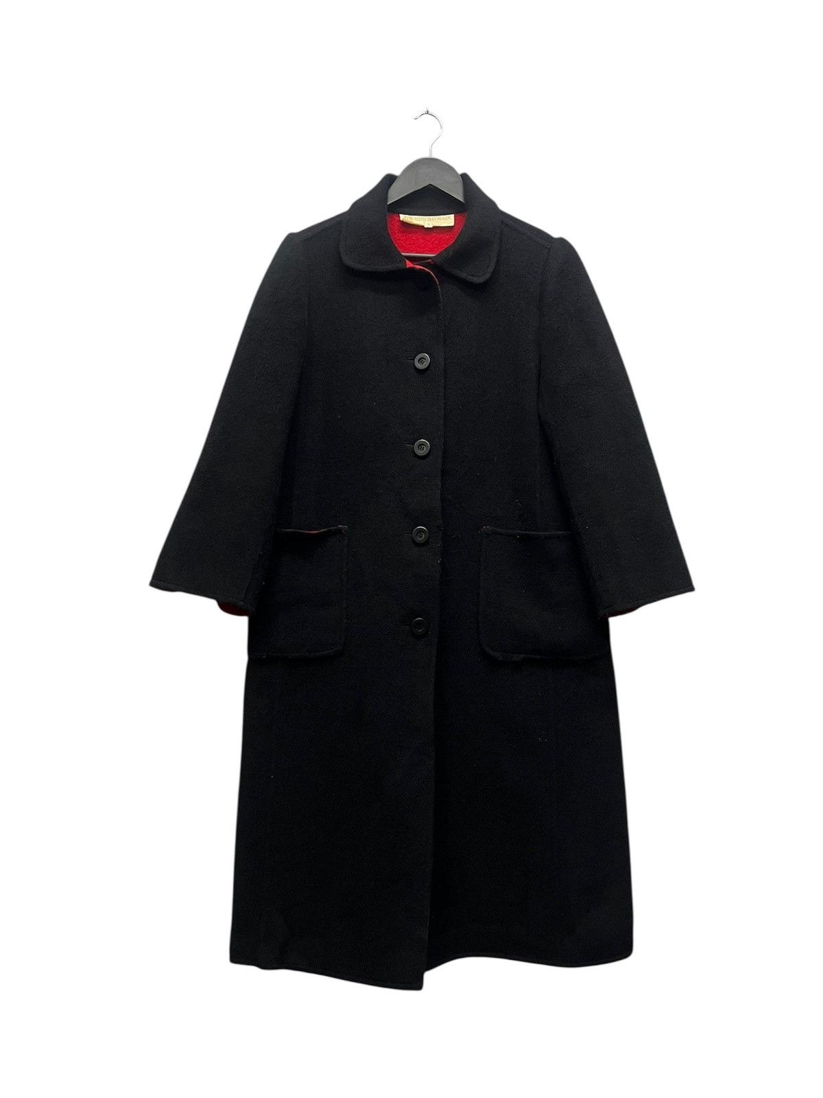 Balmain Miss Balmain Wool Long Coat Size L / US 10 / IT 46 - 1 Thumbnail