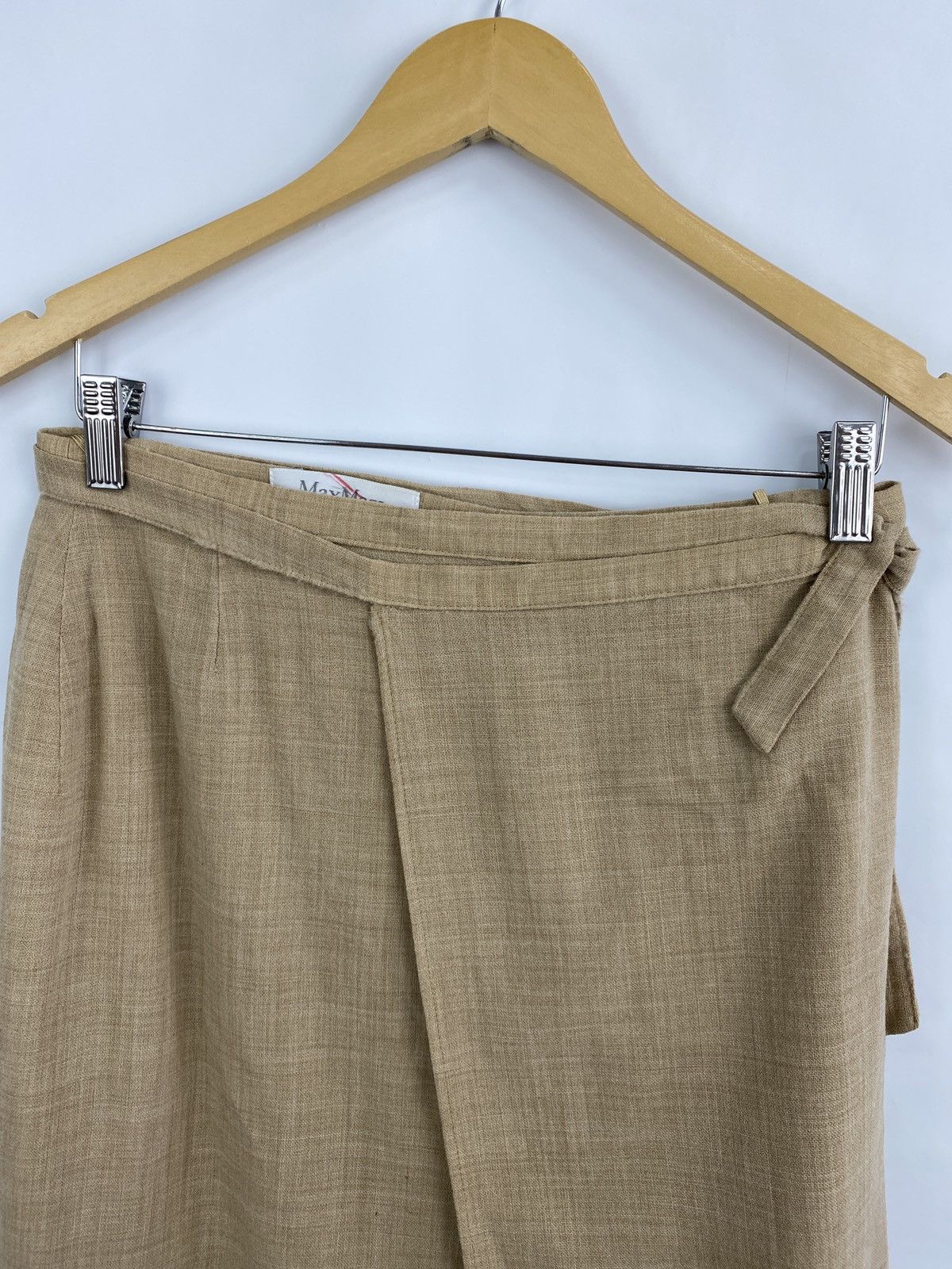 Max Mara 🇮🇹 Vintage Max Mara Lana Wool Skirt Made in Italy Rare Retro Size 28" / US 6 / IT 42 - 3 Thumbnail