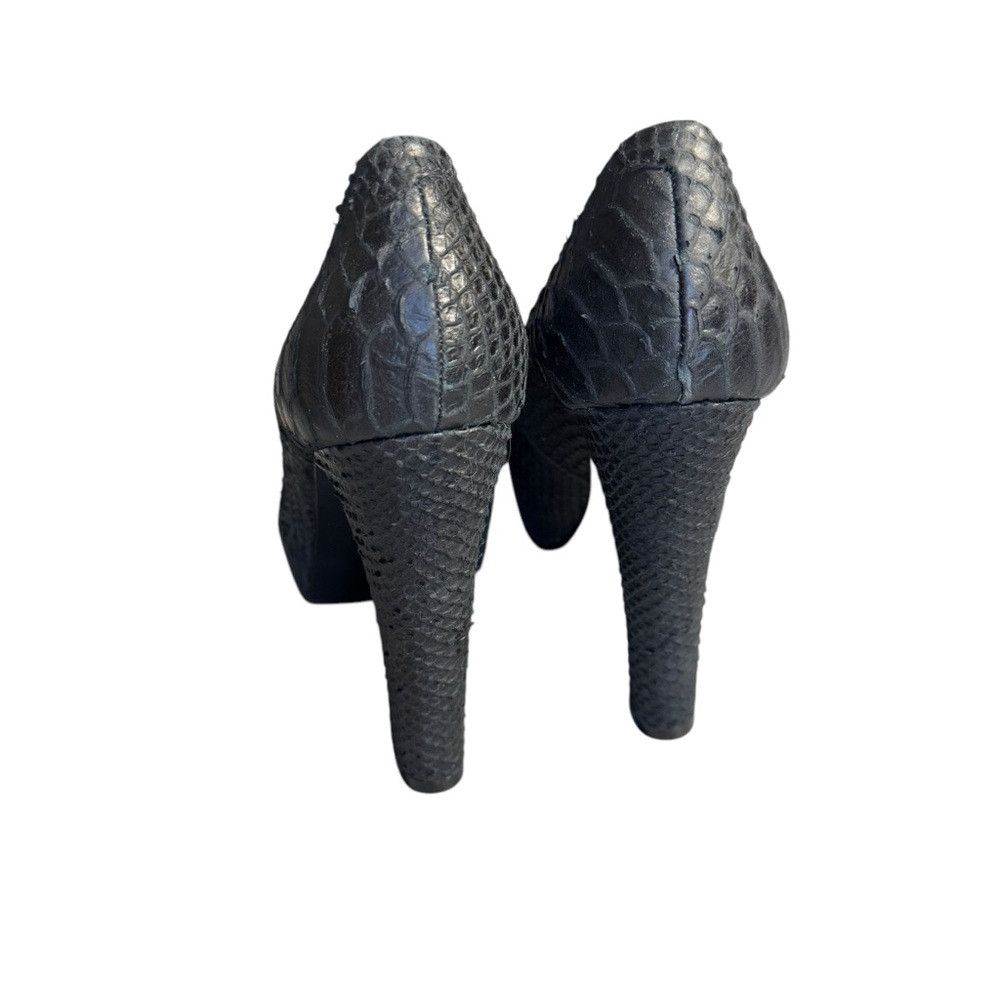 Other Pour La Victoire Irina II Snakeskin High Heel Black Shoes M Size US 8 / IT 38 - 7 Thumbnail