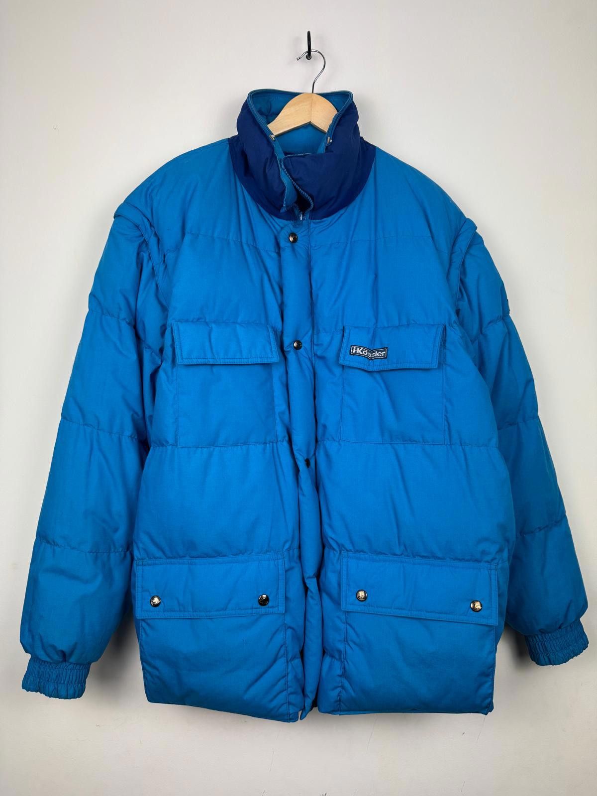 Other Vintage Duck Down Blue Reversible Puffer Jacket - 2XL Size US XXL / EU 58 / 5 - 1 Thumbnail