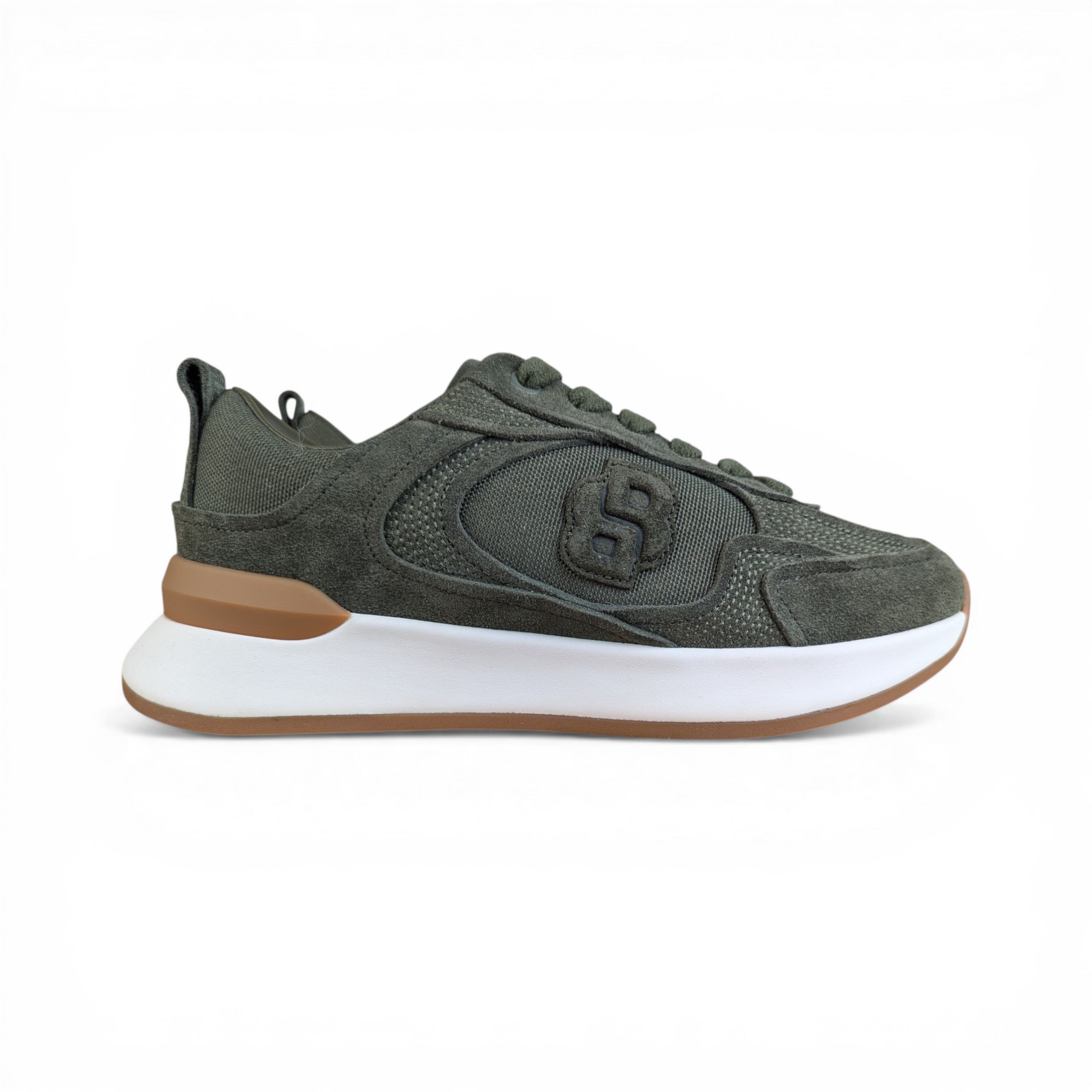 Hugo Boss HUGO BOSS KHAKI SUEDE SNEAKERS Size US 7 / IT 37 - 4 Thumbnail