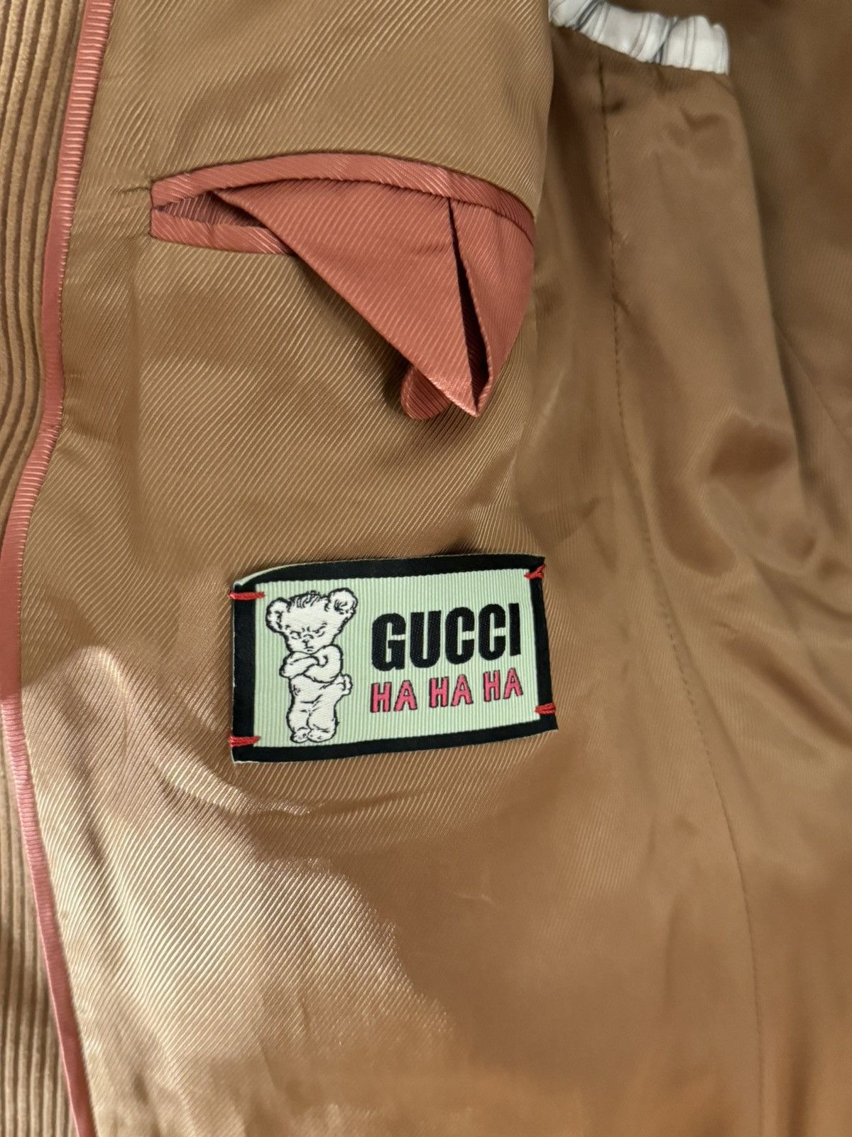 Gucci Gucci HA HA HA Harry Styles Corduroy Double Breasted Blazer Size 48S - 5 Thumbnail