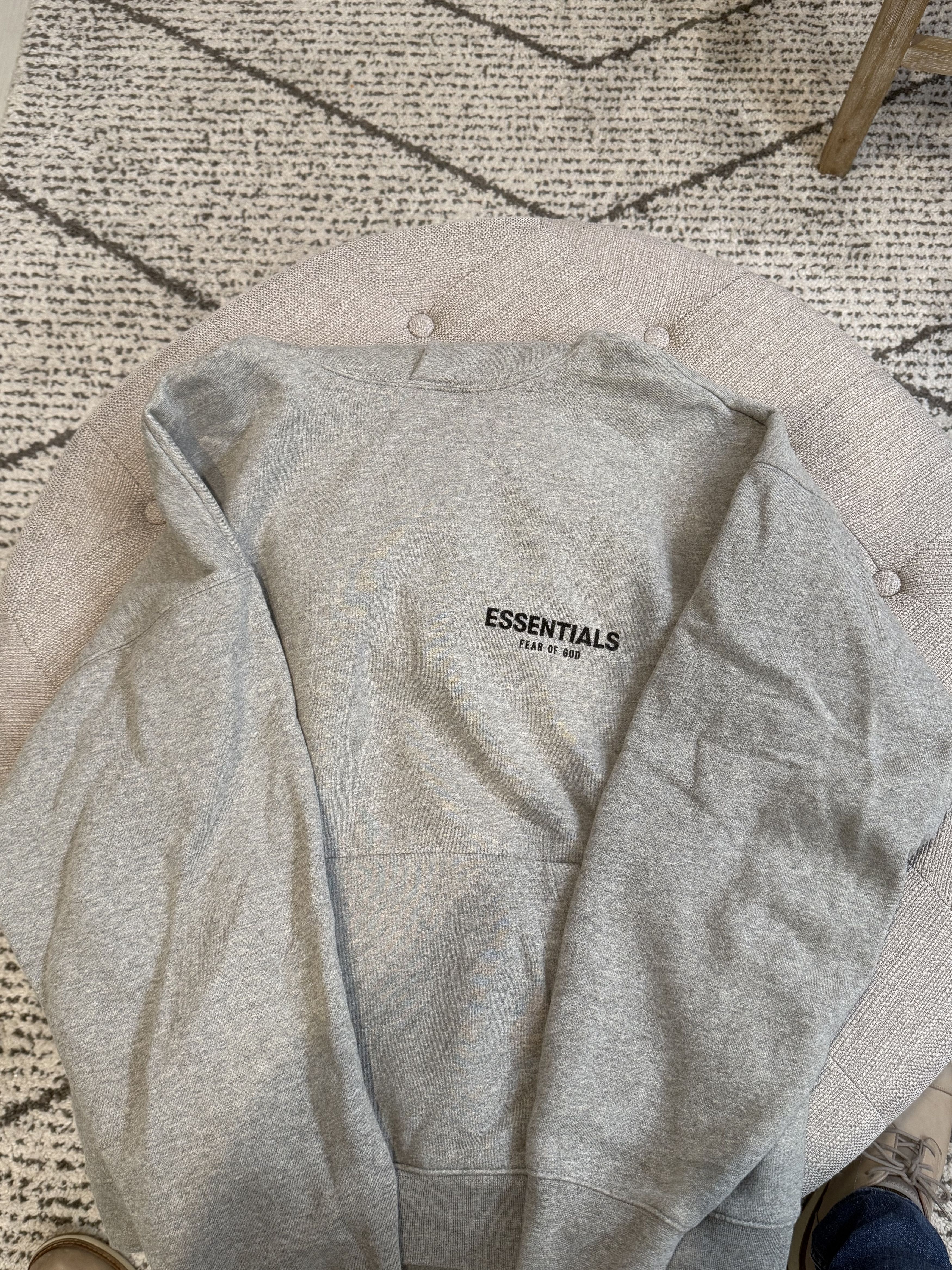 Essentials × FOG × Fear of God Fear of God Essentials SS23 oatmeal Knit Hoodie Medium Size US M / EU 48-50 / 2 - 3 Thumbnail