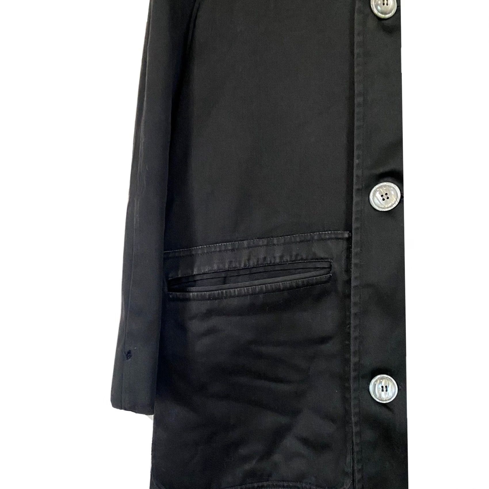Rains Sakowitz Christopher Coat Jacket Overcoat Boatswain Twill 40 Long Men’s Vintage Black Rain Overcoat Mens Size US XXS / EU 40 - 5 Thumbnail