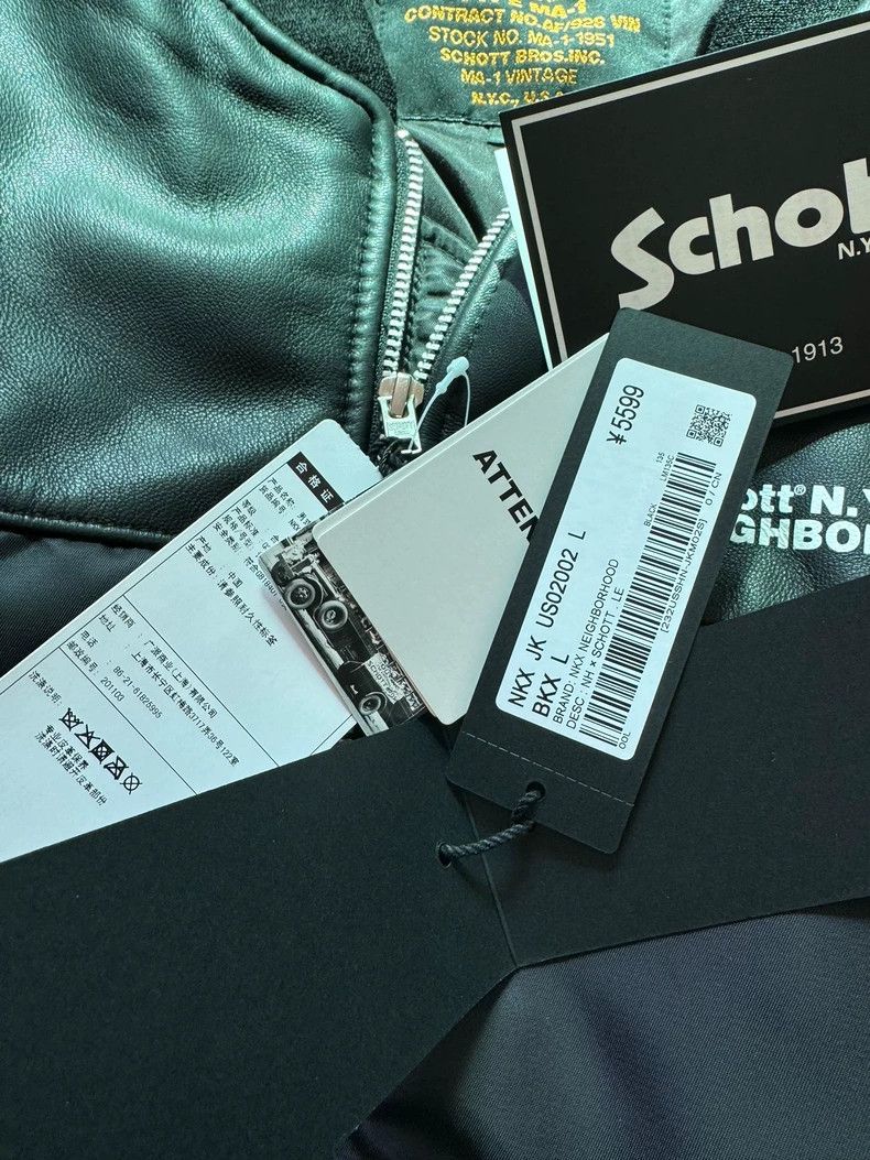 Schott Schott Co-branded leather jacket Size US L / EU 52-54 / 3 - 4 Thumbnail