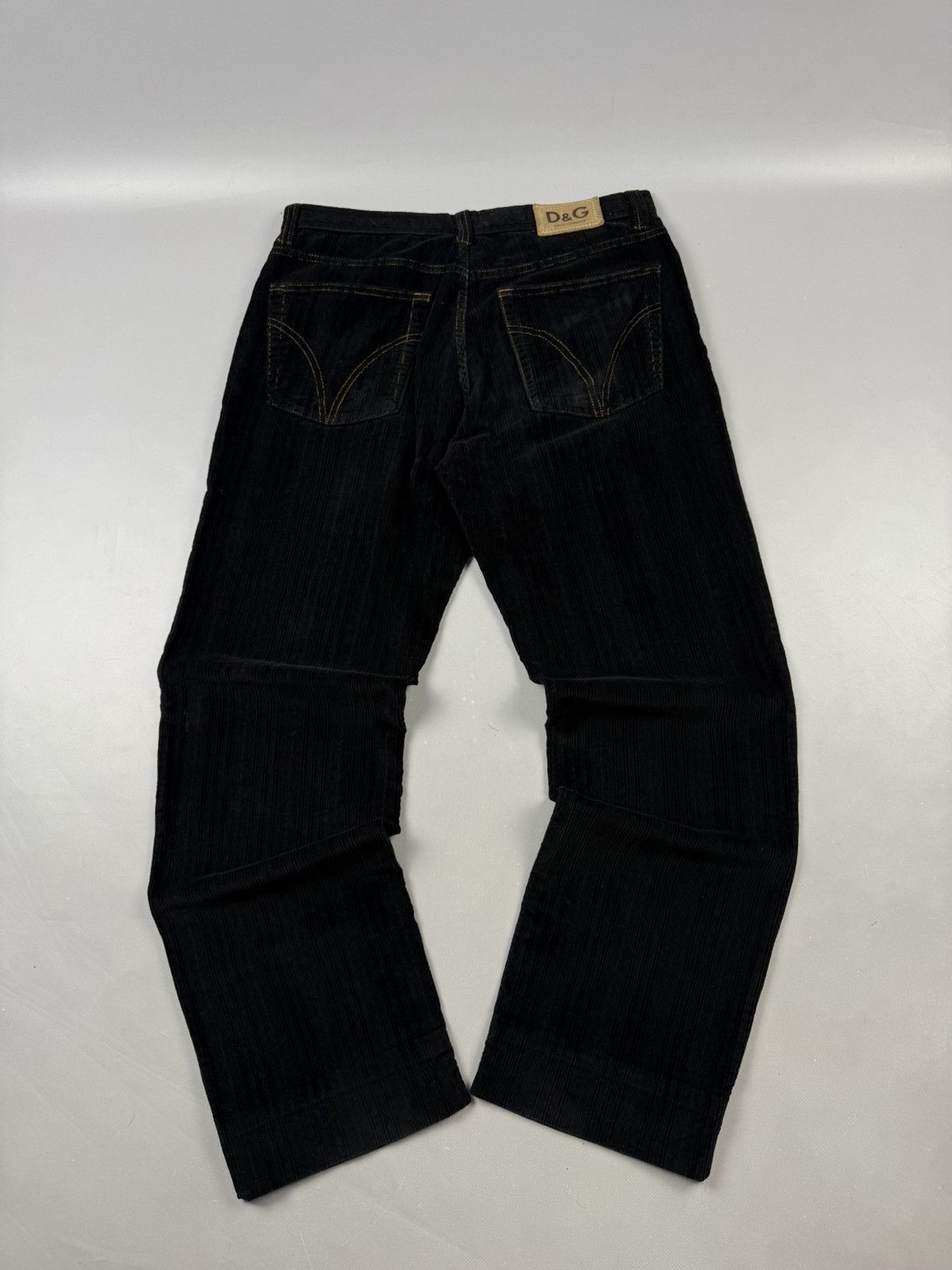 Dolce & Gabbana Dolce & Gabbana curdoroy pants black baggy fit Size US 34 / EU 50 - 1 Thumbnail
