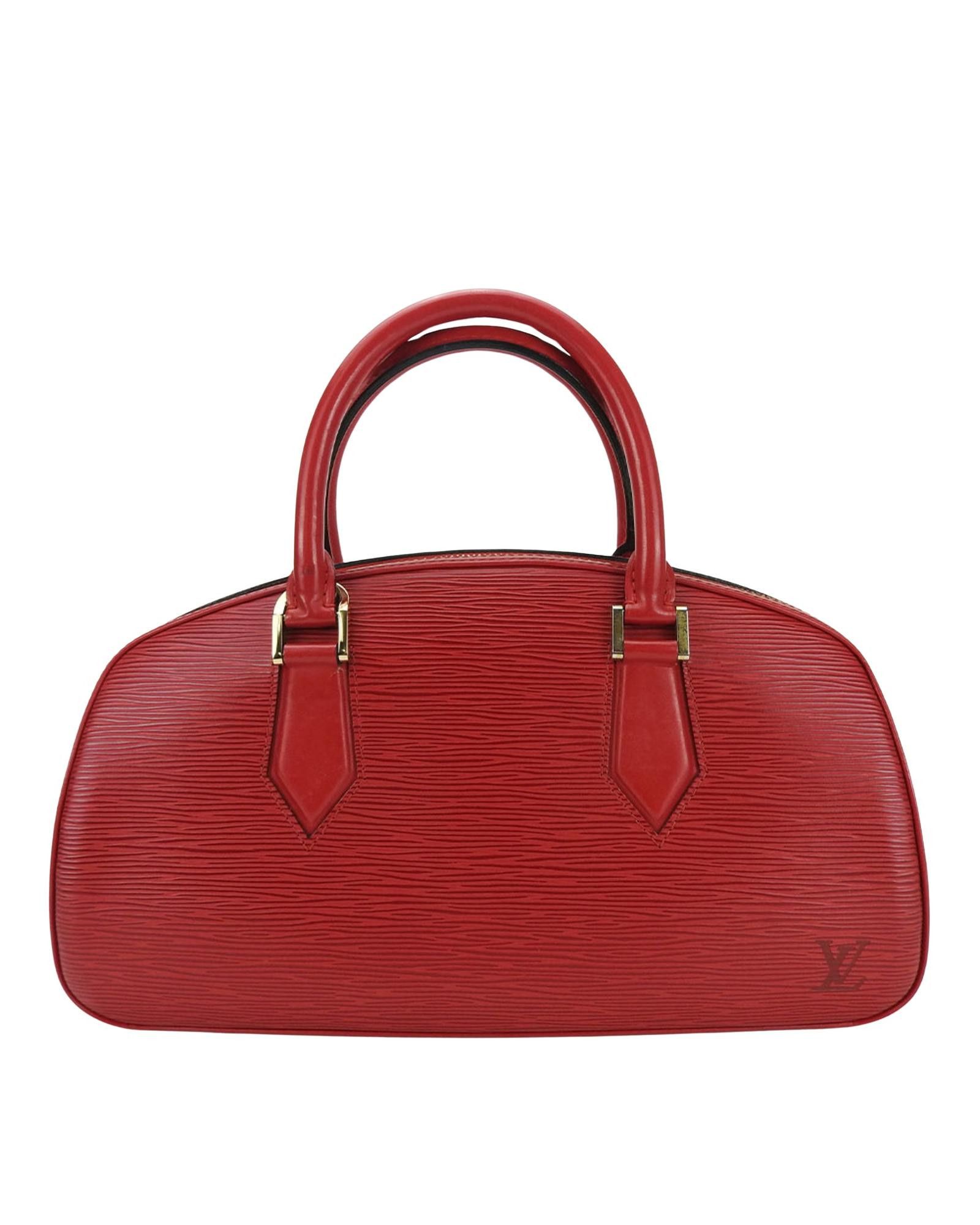 image of Louis Vuitton Elegant Red Leather Bag, Women's
