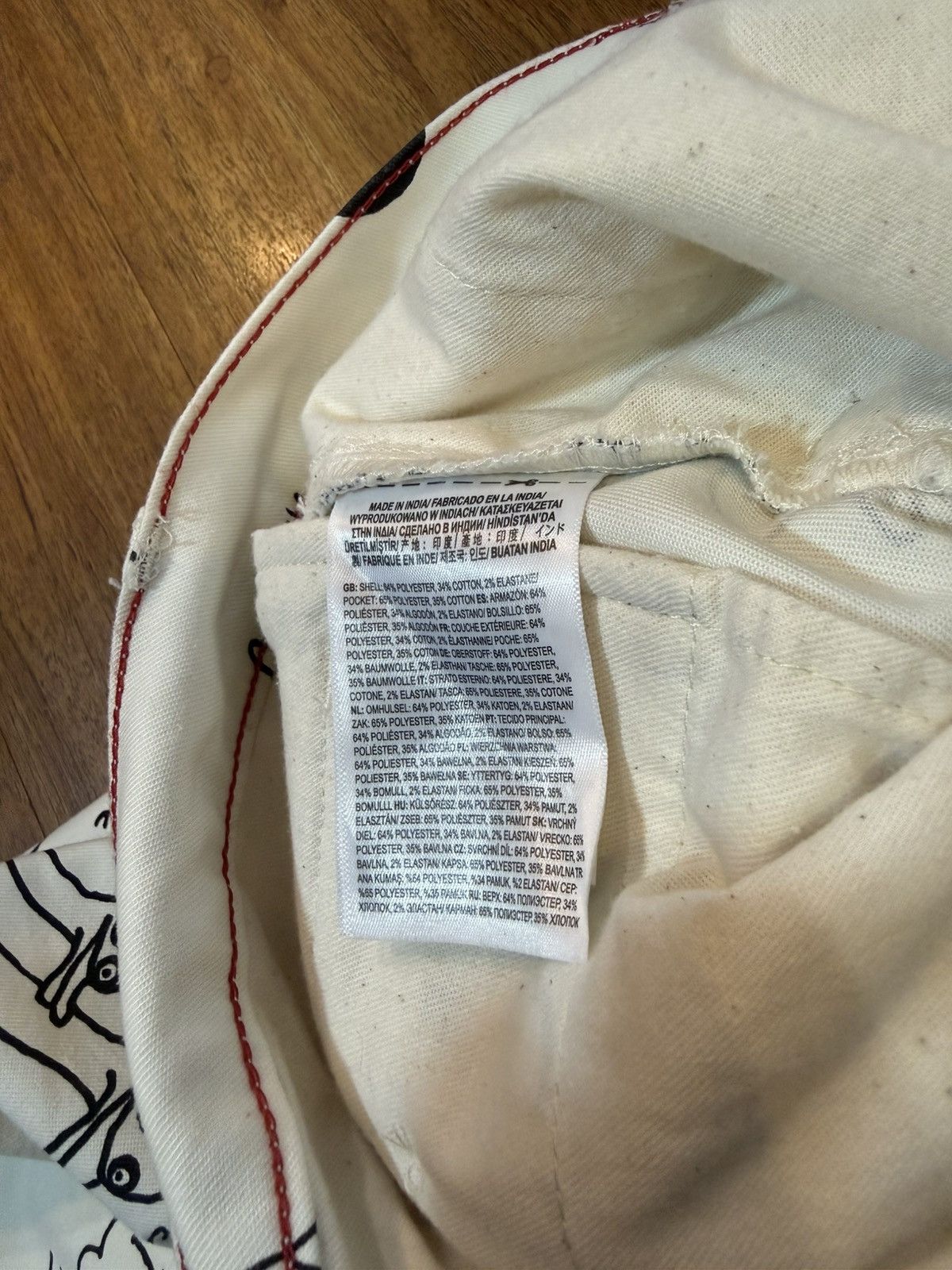 Vans Vans Chino Loose Fit Pants Daniel Johnston Art White 28 30 Size US 28 / EU 44 - 6 Thumbnail