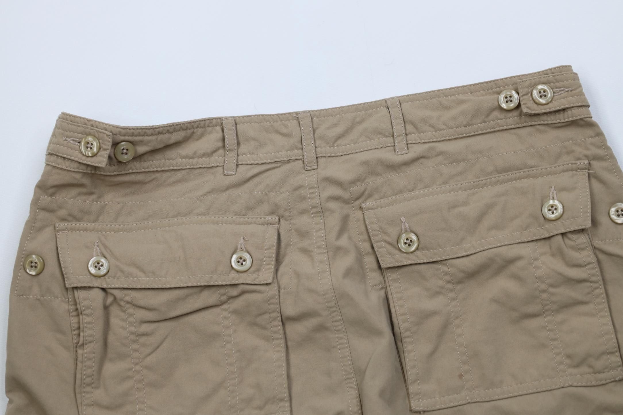 Vintage Clothing Arts Pick Pocket Proof Cargo Shorts Beige Nylon Size US 32 / EU 48 - 11 Thumbnail