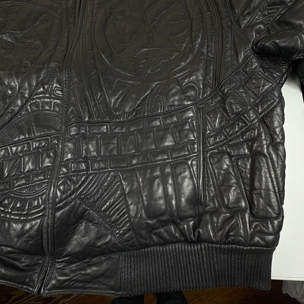 Marc Buchanan Vtg Marc Buchanan Pelle Pelle Embossed Hip Hop Bomber 56 Size US XXL / EU 58 / 5 - 9 Thumbnail