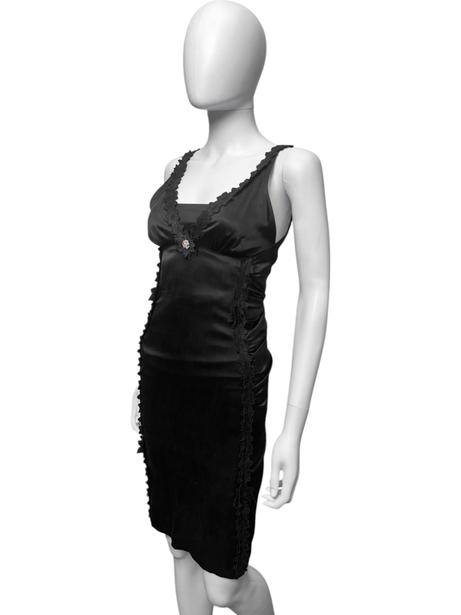 Roberto Cavalli S/S 2021 Silk Black Dress Size S / US 4 / IT 40 - 3 Thumbnail