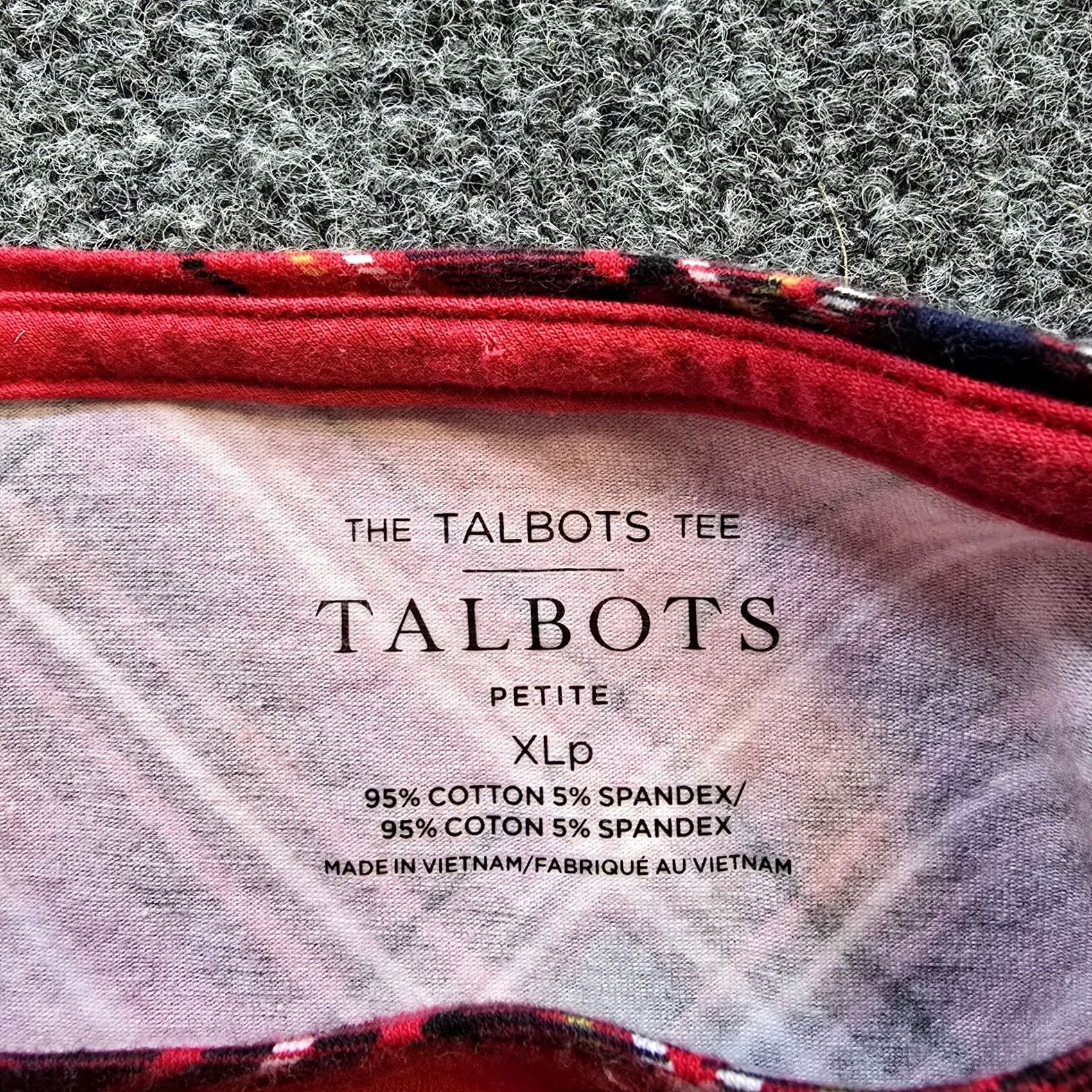 Talbots Talbots Top Womens Petite XL Red Plaid Long Sleeve Stretch Casual Comfort Shirt Adults Womens Size XL / US 12-14 / IT 48-50 - 4 Thumbnail