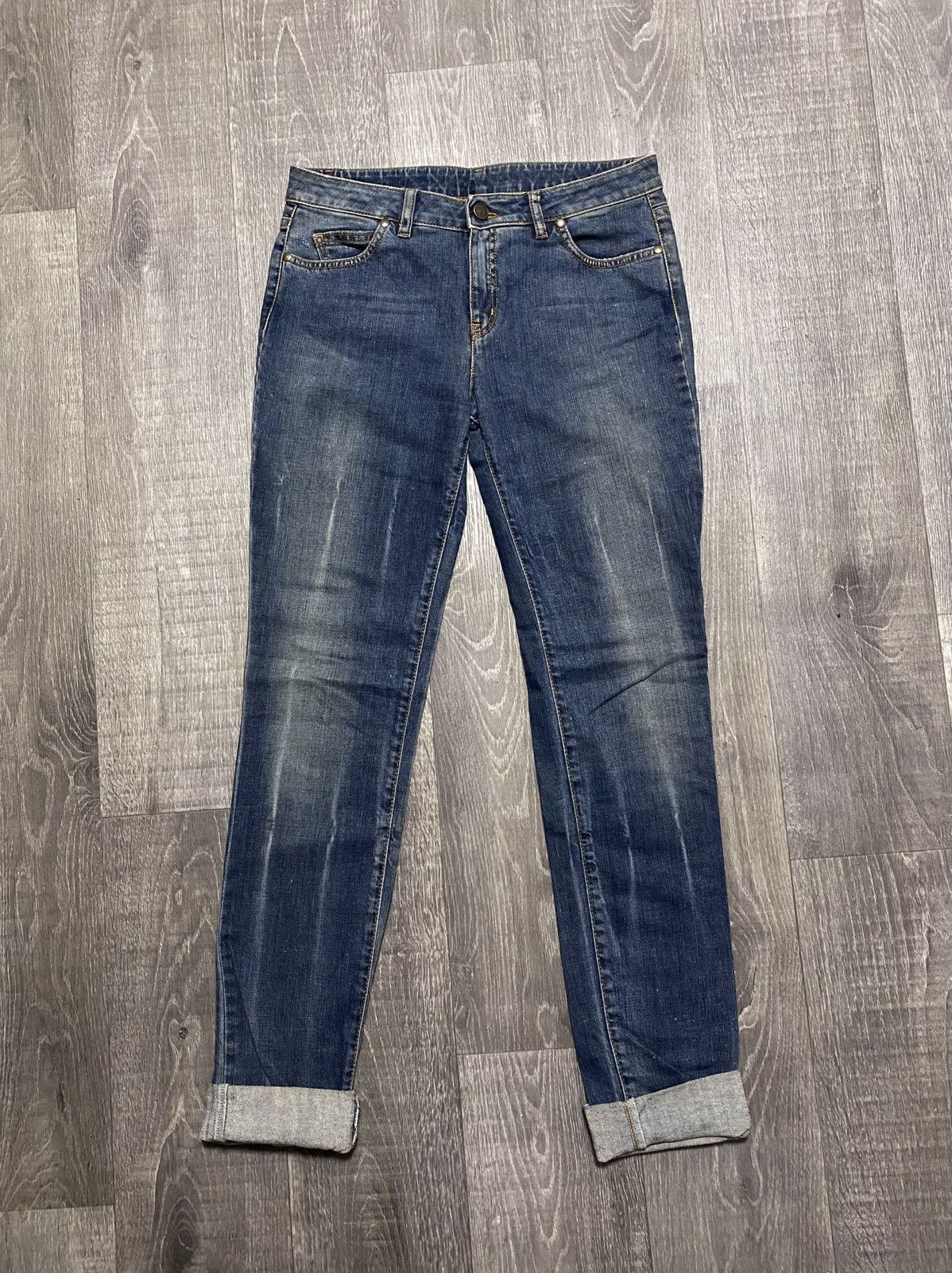 McQ Alexander McQueen Alexander Mcqueen Washed Jeans Denim Embroidered Vintage Size 27" / US 4 / IT 40 - 3 Thumbnail