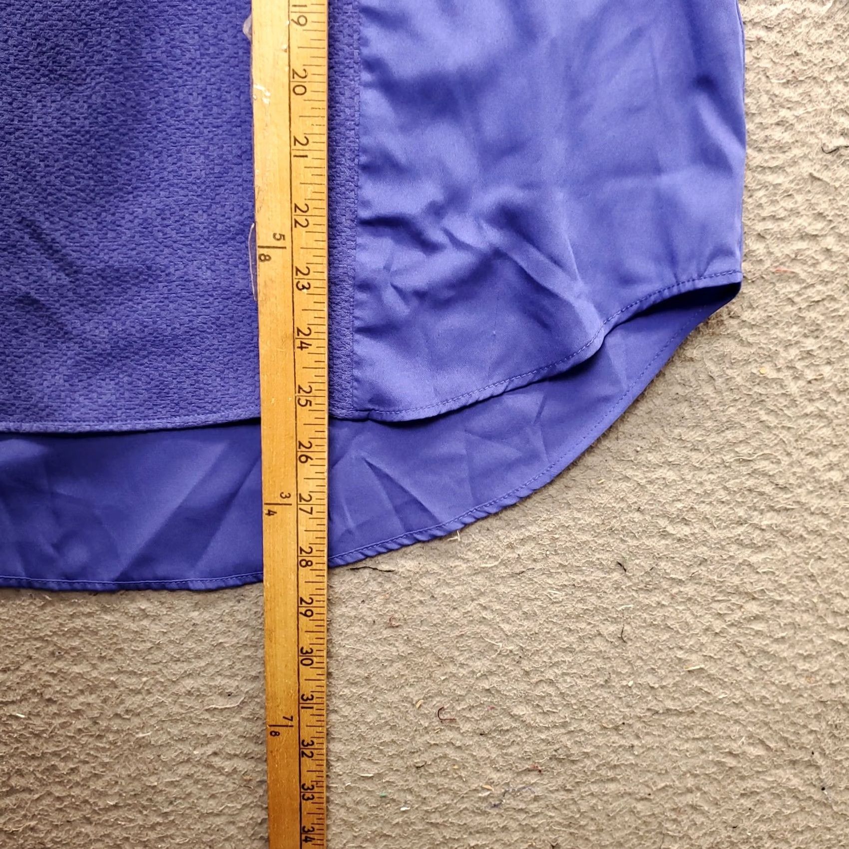 Calvin Klein Calvin Klein Henley Top Womens L Blue 3/4 Sleeve Half Button Curved Hem Size L / US 10 / IT 46 - 3 Thumbnail