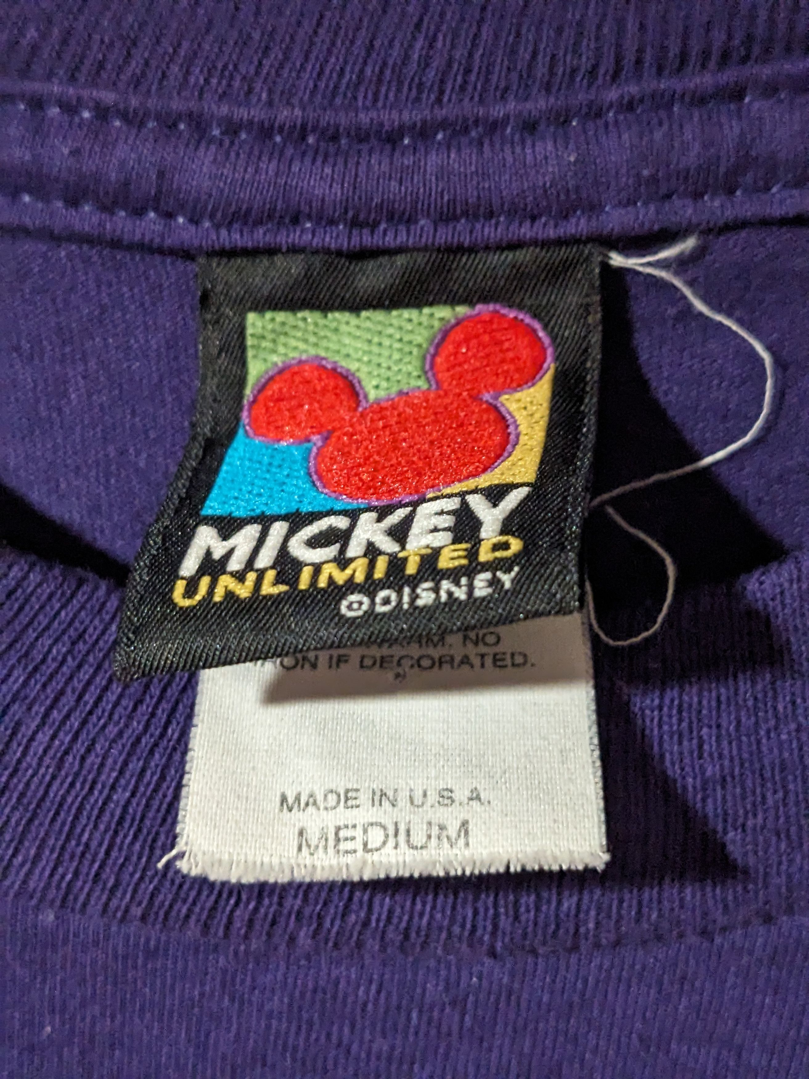 Disney × Vintage Vintage 90s Mickey Mouse Florida Disney Unlimited T-Shirt Size US M / EU 48-50 / 2 - 3 Thumbnail