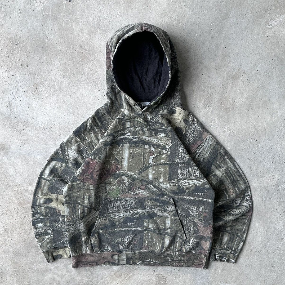 Realtree Crazy Vintage Y2K Carhartt Style Boxy Realtree Camo Hoodie Size US L / EU 52-54 / 3 - 4 Thumbnail