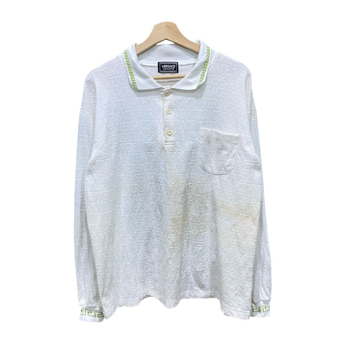 Versace Jeans Couture Archive Versace Jeans Couture Monogram Jacquard Long Sleeve Size US L / EU 52-54 / 3 - 1 Thumbnail