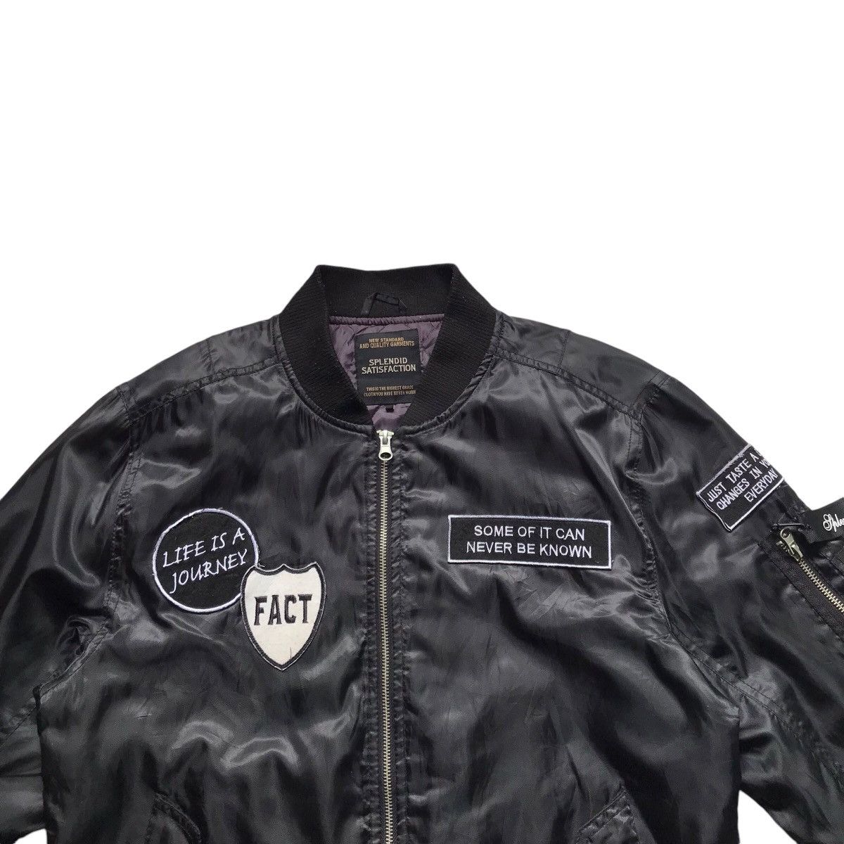 Japanese Brand VINTAGE SPLENDID SATISFACTION MA 1 BOMBER FLIGHT JACKET Size US L / EU 52-54 / 3 - 4 Thumbnail