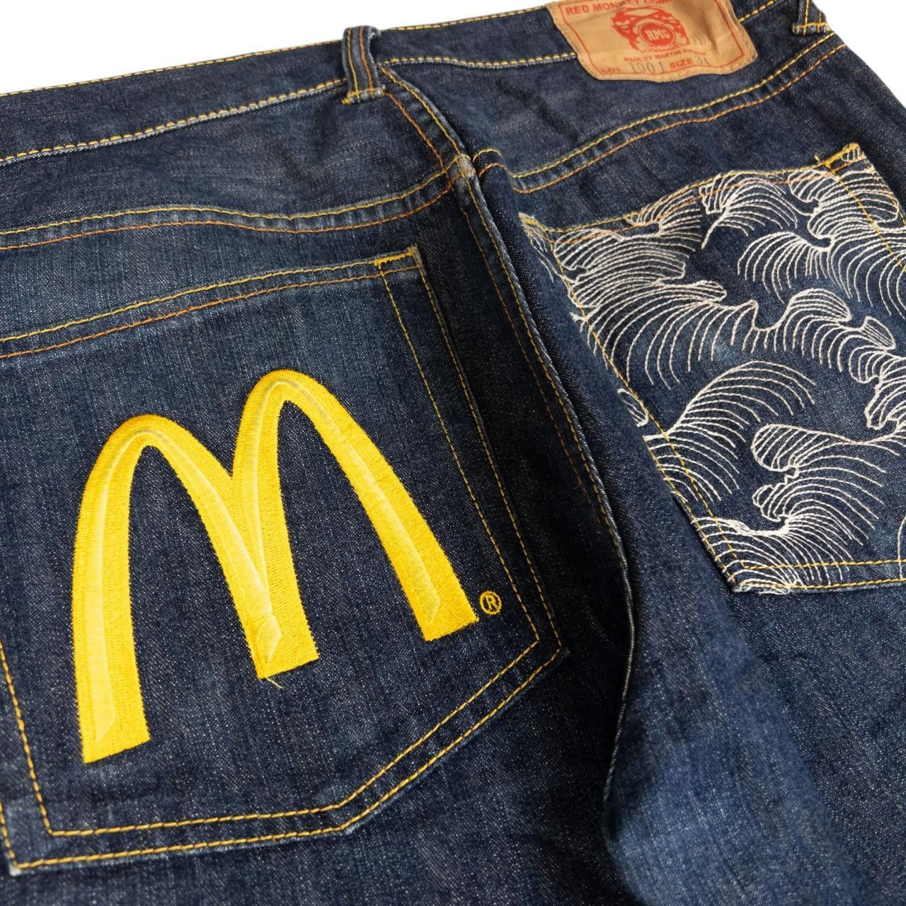 RMC Jeans Vintage Red Monkey Company X Mcdonalds Denim Jeans Size W34 Size US 34 / EU 50 - 6 Thumbnail