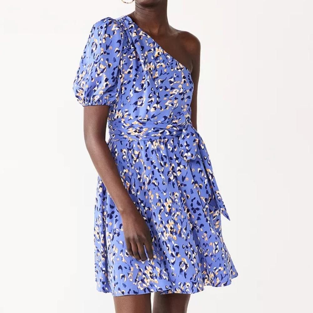 Nine West Nine West l NWT One-Shoulder Fit-and-Flare Dress Size 2X Size XXL / US 16-18 / IT 52-54 - 1 Thumbnail