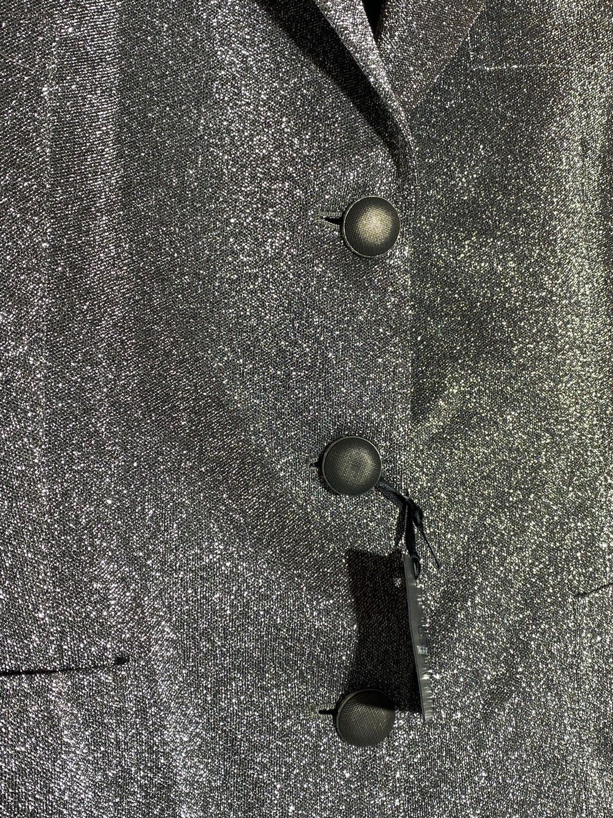 Tagliatore Tagliatore Women’s Glitter Silver Blazer Jacket Size L / US 10 / IT 46 - 8 Thumbnail