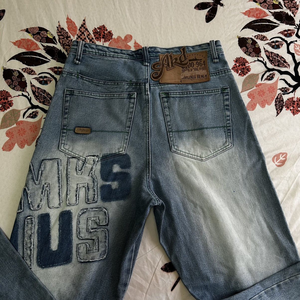 Akademiks Genuine Vintage Y2K Akademics Sick Baggy Jeans 👖 Size US 30 / EU 46 - 19 Thumbnail