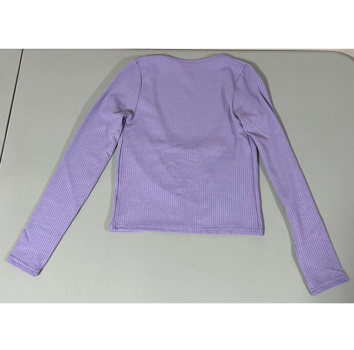 H&M Purple Long Sleeve Sweater Cardigan Top Shirt Blouse XS 💜✨ Size XS / US 0-2 / IT 36-38 - 2 Thumbnail