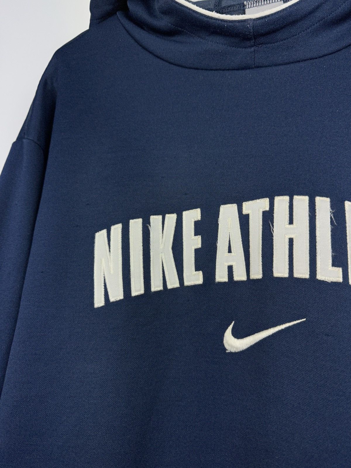 Nike × Vintage Vintage Y2K Nike Athletic Embroidery Logo Distressed Hoodie Size US S / EU 44-46 / 1 - 5 Thumbnail
