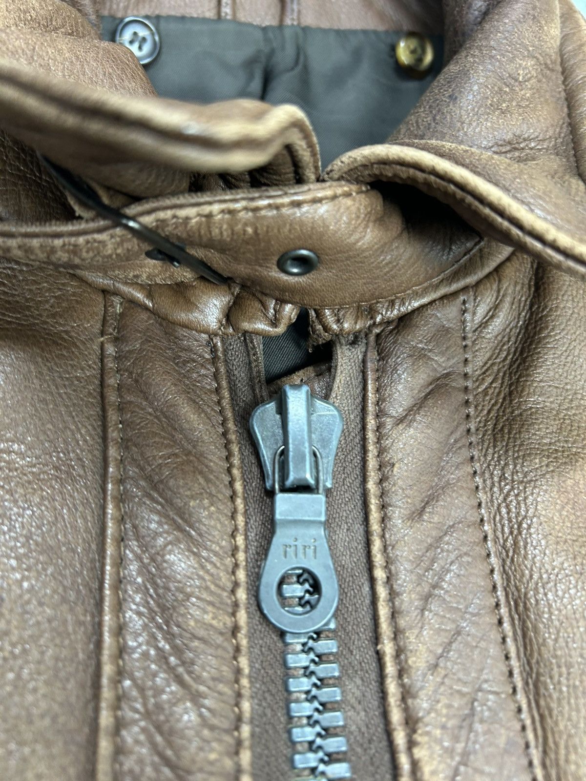 Issey Miyake Vintage Issey Miyake Bomber Leather Jacket. J0128 Size US L / EU 52-54 / 3 - 6 Thumbnail