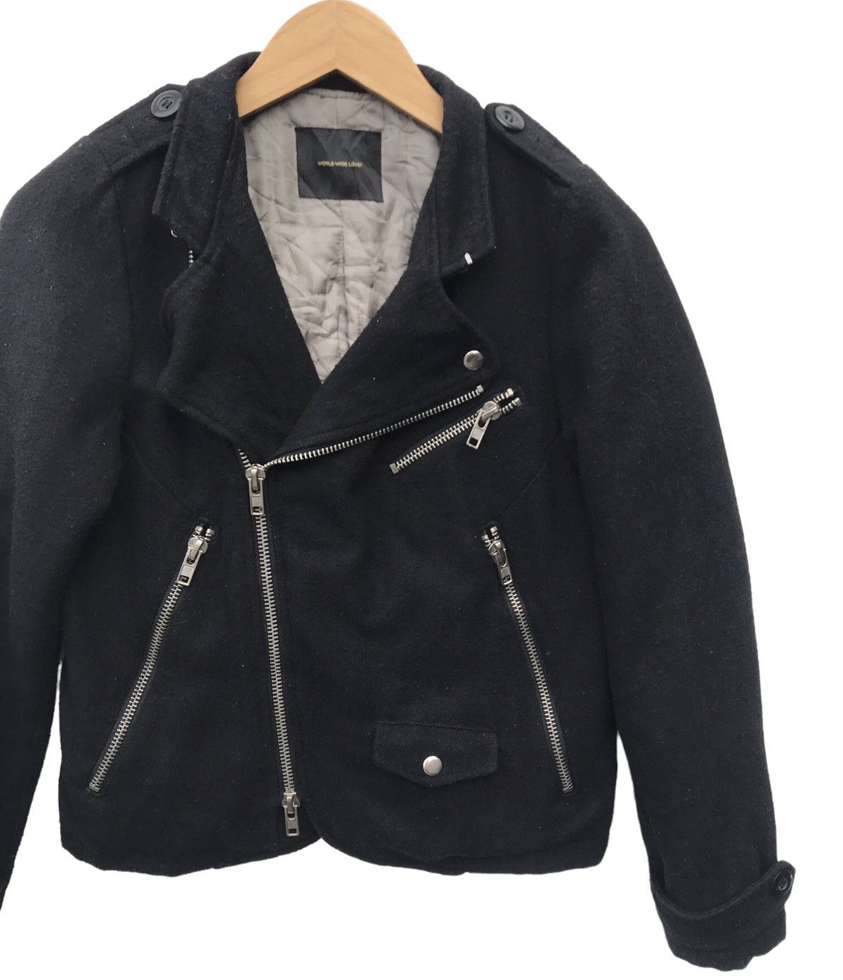 Other World Wide Love Double Collar Rockabilly Punk Bikers Jacket Size US S / EU 44-46 / 1 - 3 Thumbnail