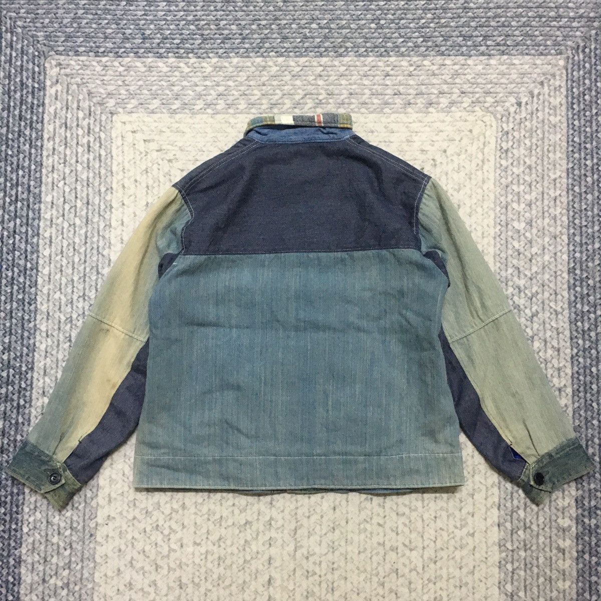 HOLLYWOOD RANCH MARKET Rare HR Market Artisanal Patchwork Denim Jacket Size US S / EU 44-46 / 1 - 8 Thumbnail