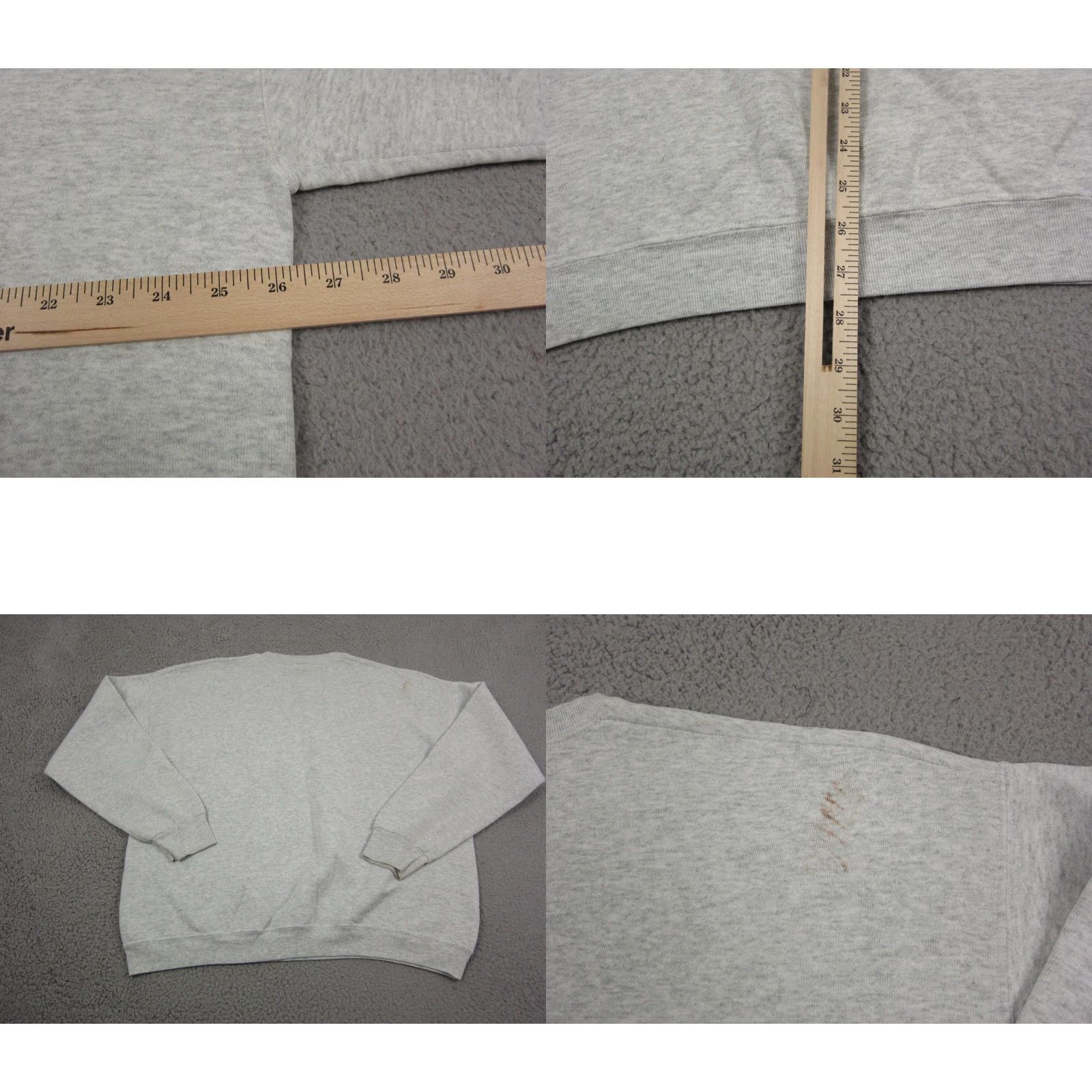 Fruit Of The Loom VINTAGE Fruit of the Loom Sweatshirt Mens 2XL Gray 90s Skiing Logo Pullover Crew Neck Casual/ Gym & Training Mens Size US XXL / EU 58 / 5 - 9 Thumbnail