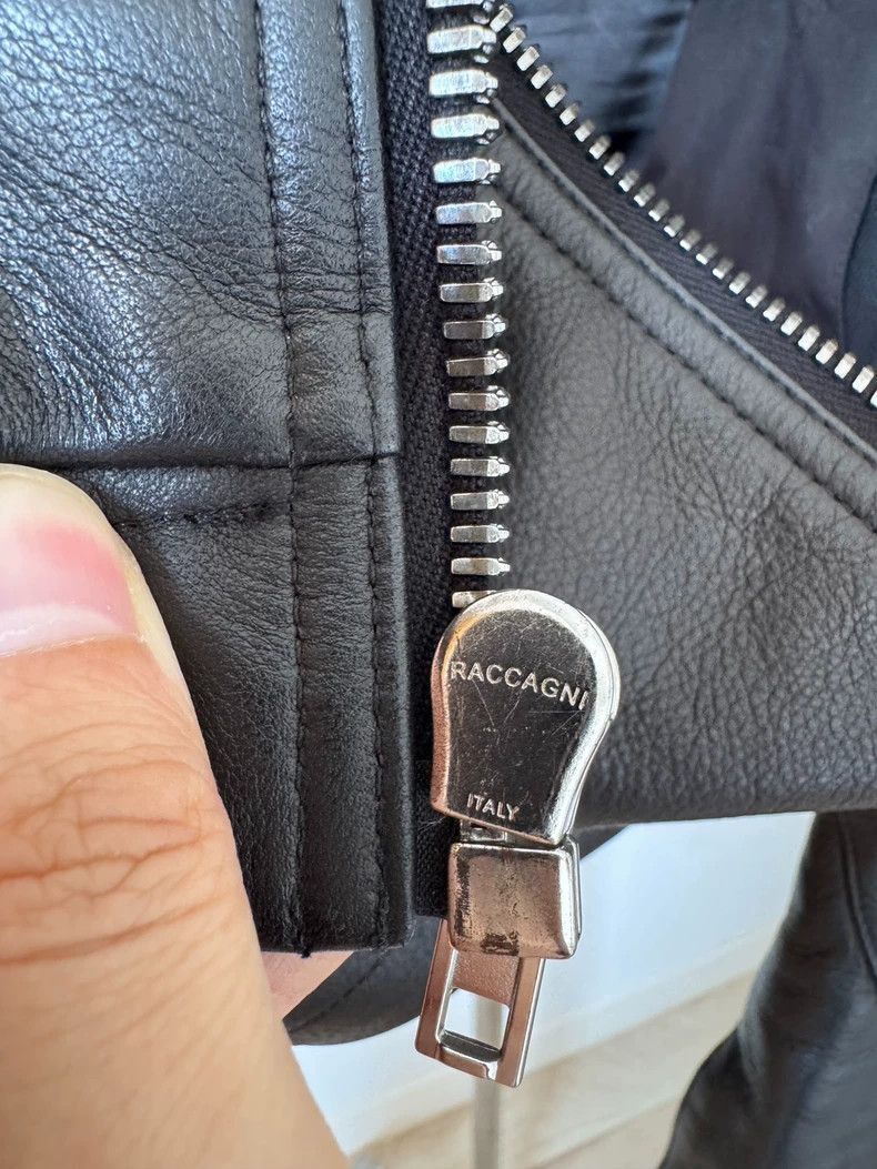 Other Rick Owens Rick Owens Black Leather Jacket with Asymmetric Size US L / EU 52-54 / 3 - 8 Thumbnail