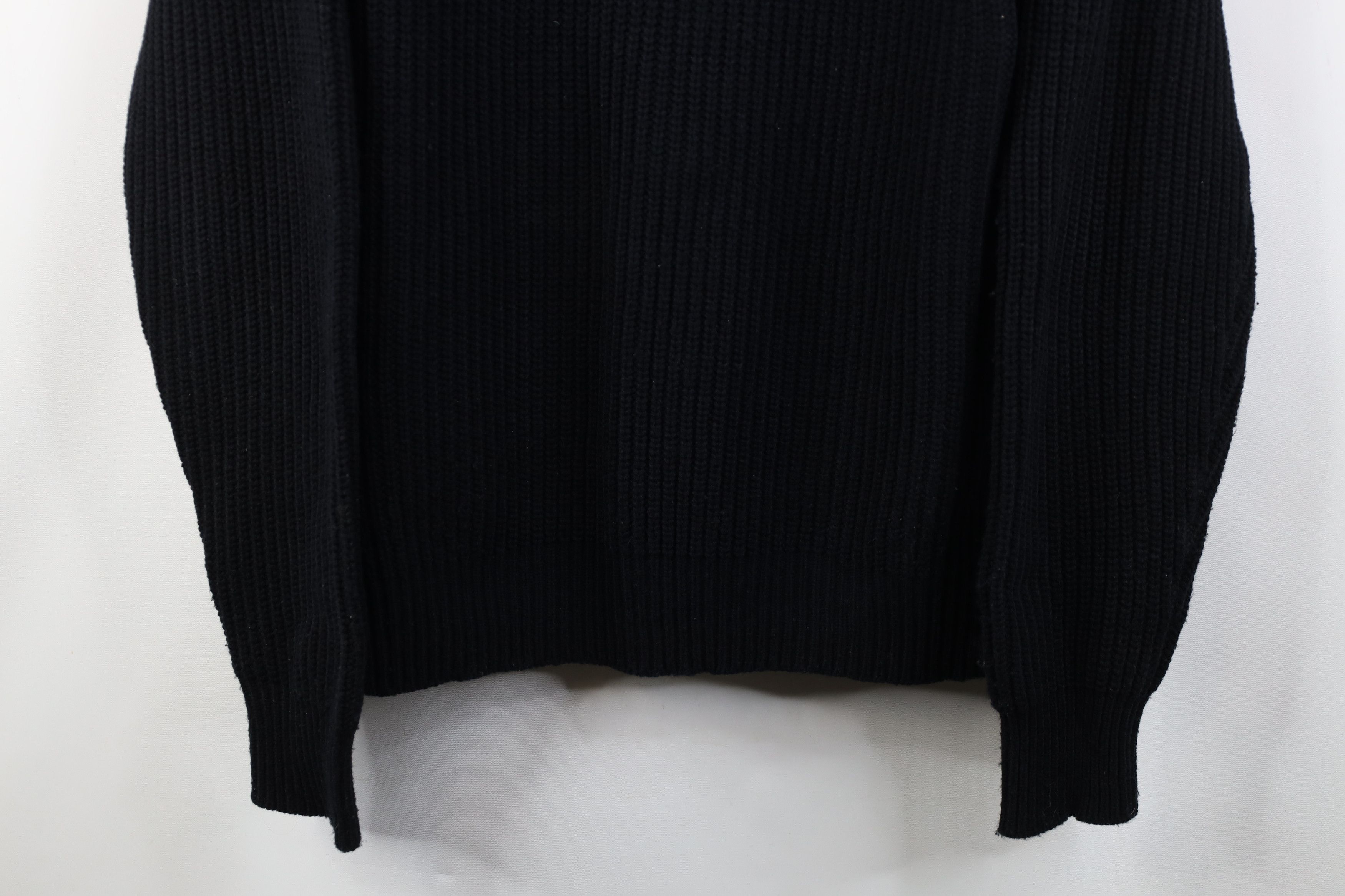 Vintage Vintage 90s Streetwear Chunky Ribbed Knit Sweater Black Size US XL / EU 56 / 4 - 3 Thumbnail