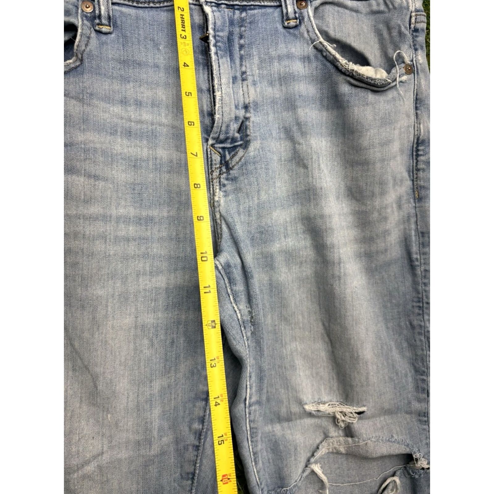 American Eagle Outfitters American Eagle Jeans Mens 32x28 Bootcut Light Wash Denim 5-Pocket Regular Rise Mid Blue Jeans Mens Size US 32 / EU 48 - 5 Thumbnail