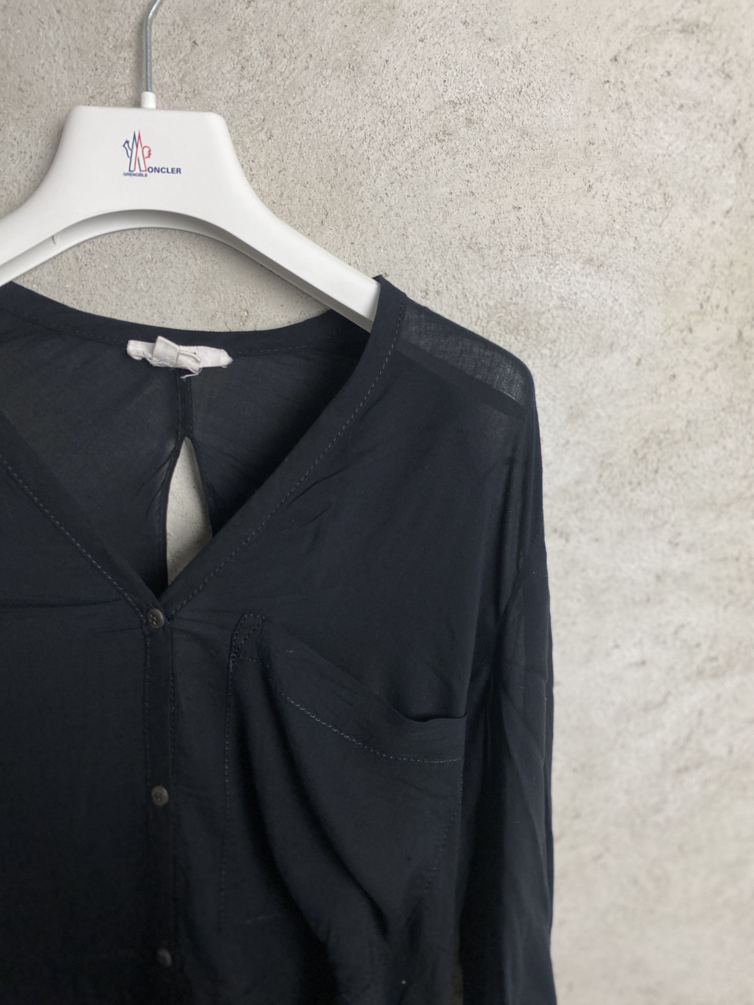 Helmut Lang Helmut Lang viscose shirt button ups avant garde opium Size S / US 4 / IT 40 - 2 Thumbnail