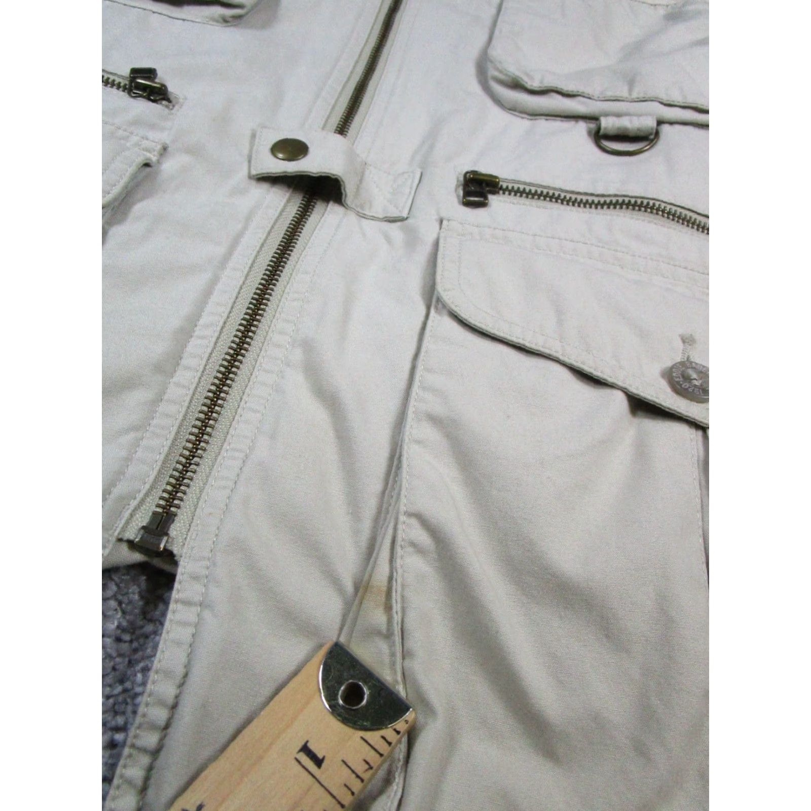 Eddie Bauer Eddie Bauer Vest Adults Large Beige Cotton Hunting Full Zip Windbreaker Canvas Mid-Length L Mens Size US L / EU 52-54 / 3 - 4 Thumbnail