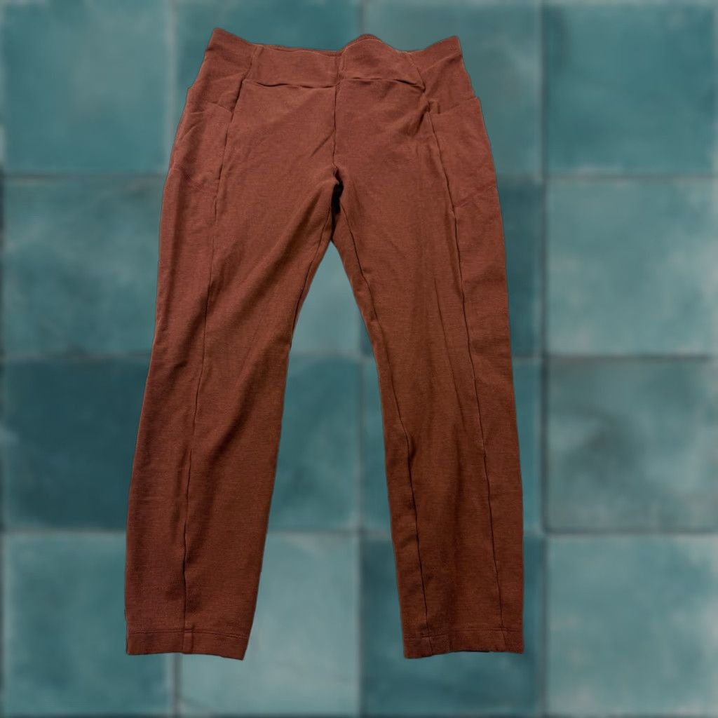Vintage Cabi Pants Womens Large Brown Ponte Jogger Elastic Waist Pockets Stretch Casual Size 36" / US 14 / IT 50 - 1 Thumbnail