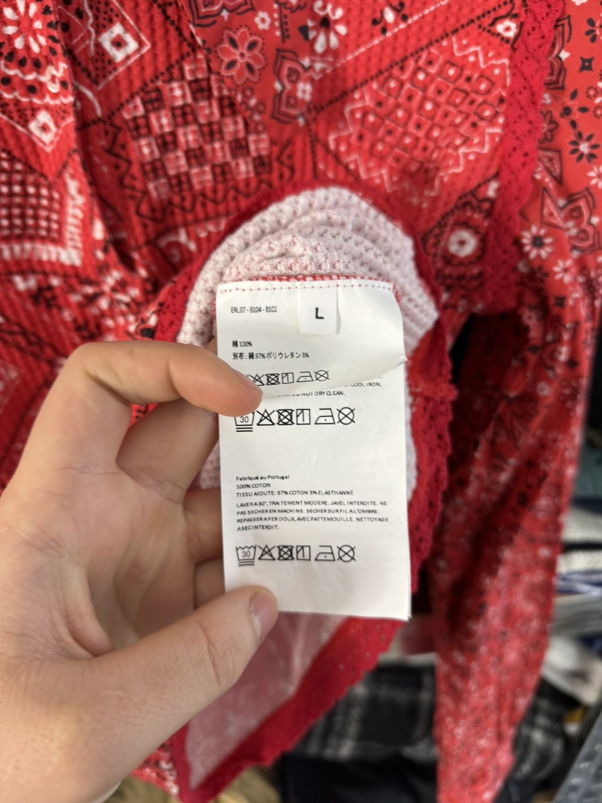 ERL Erl wmns bandana top long sleeve Size L / US 10 / IT 46 - 4 Thumbnail
