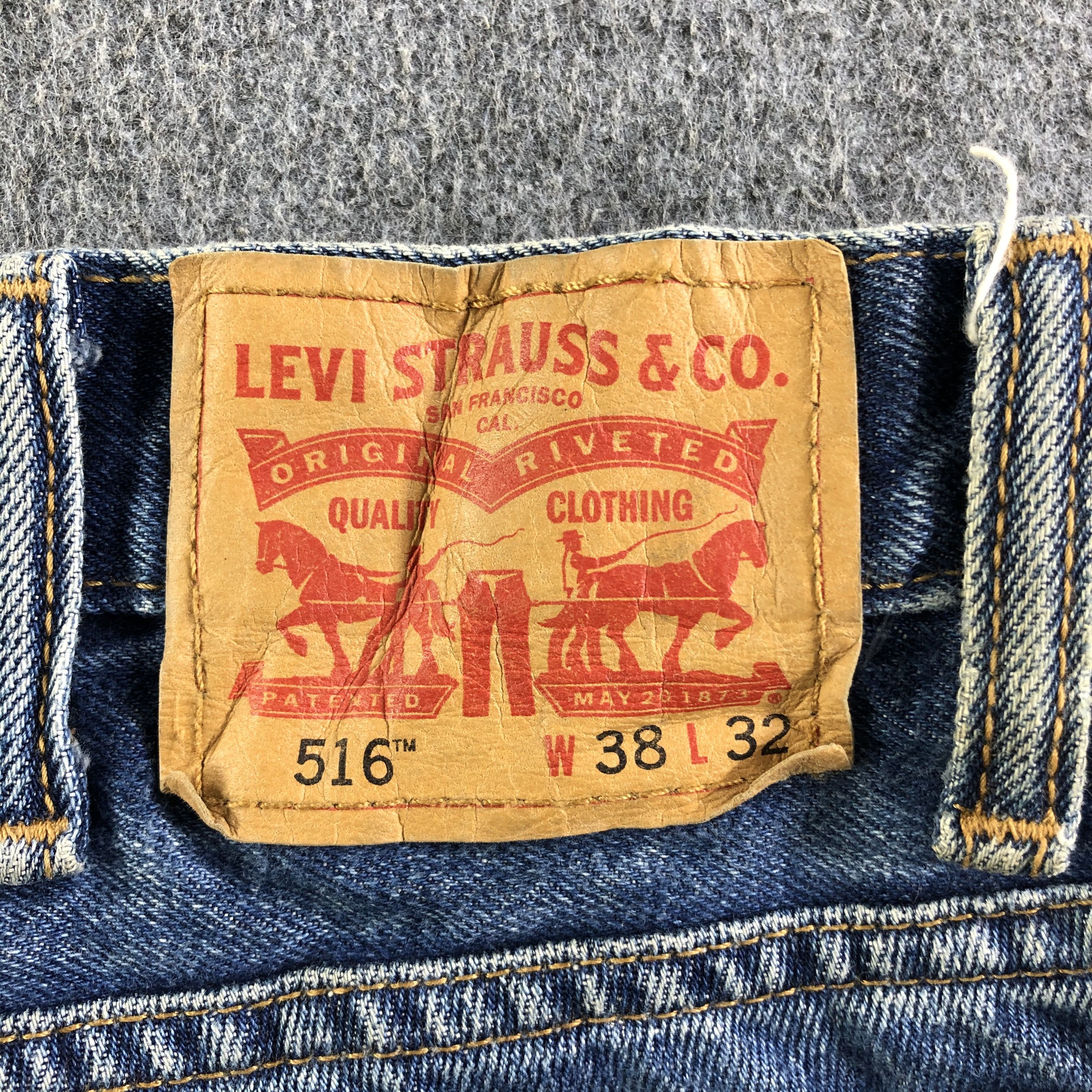 Levi's Vintage Blue Wash Levis 516 Jeans-J4249 Size US 39 - 5 Thumbnail