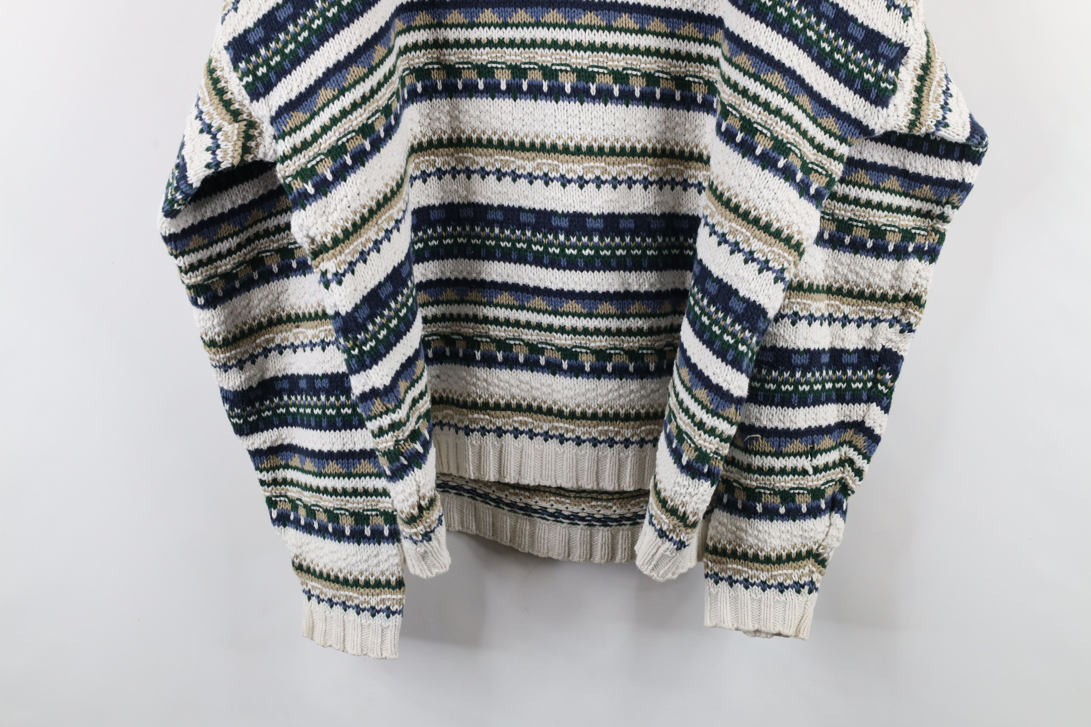 Vintage Vintage 90s Streetwear Knit Fair Isle Crewneck Sweater USA Size US XL / EU 56 / 4 - 8 Thumbnail
