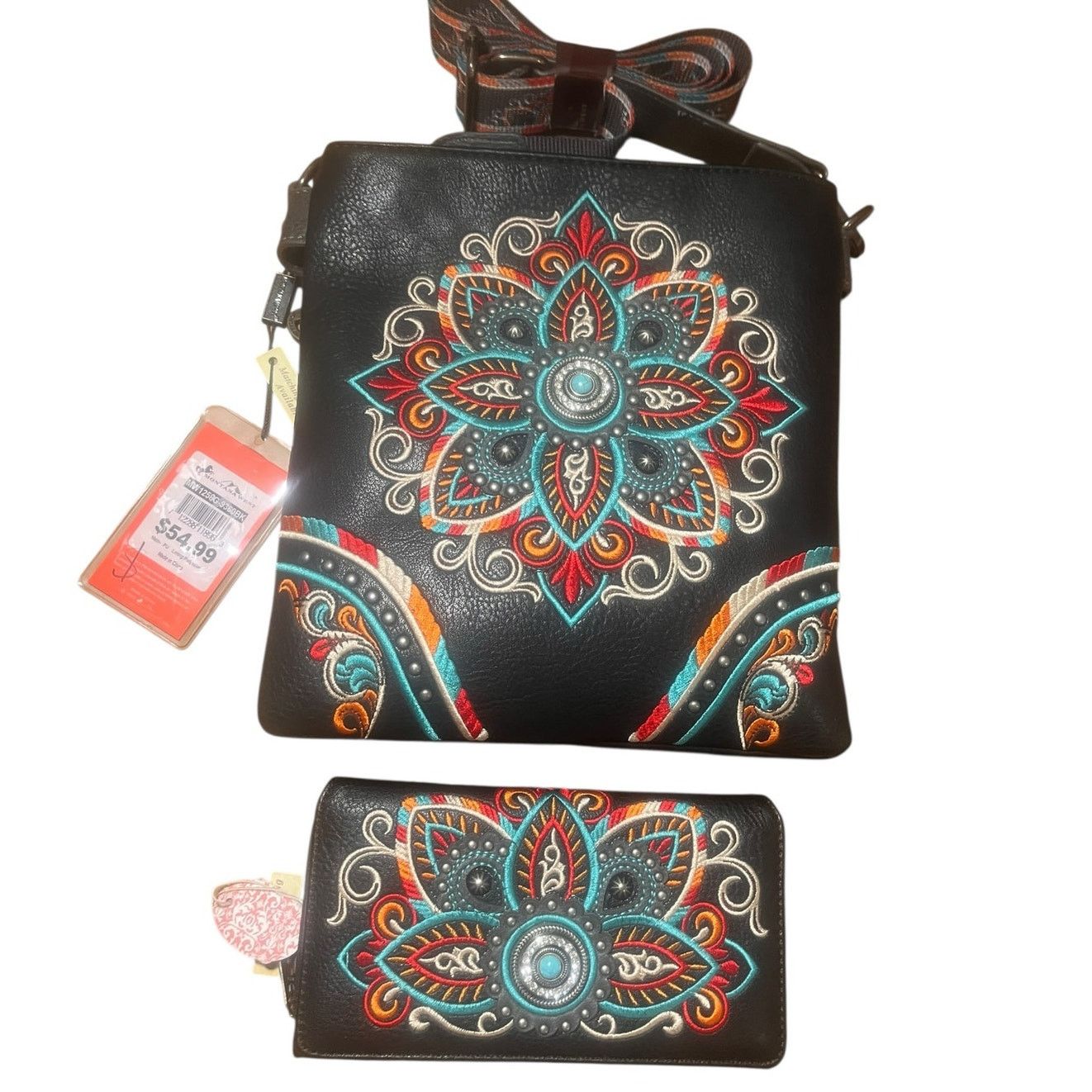 Other Mountain West Embroidered & Beaded Leather Bag & Wallet Size ONE SIZE - 1 Thumbnail