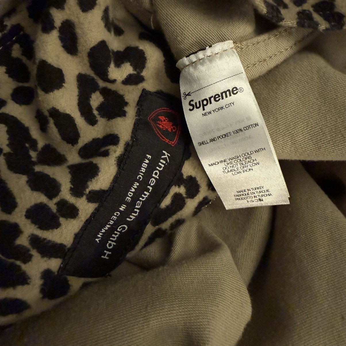 Supreme FW22 Leopard Moleskin Work Jacket Size US XL / EU 56 / 4 - 4 Thumbnail