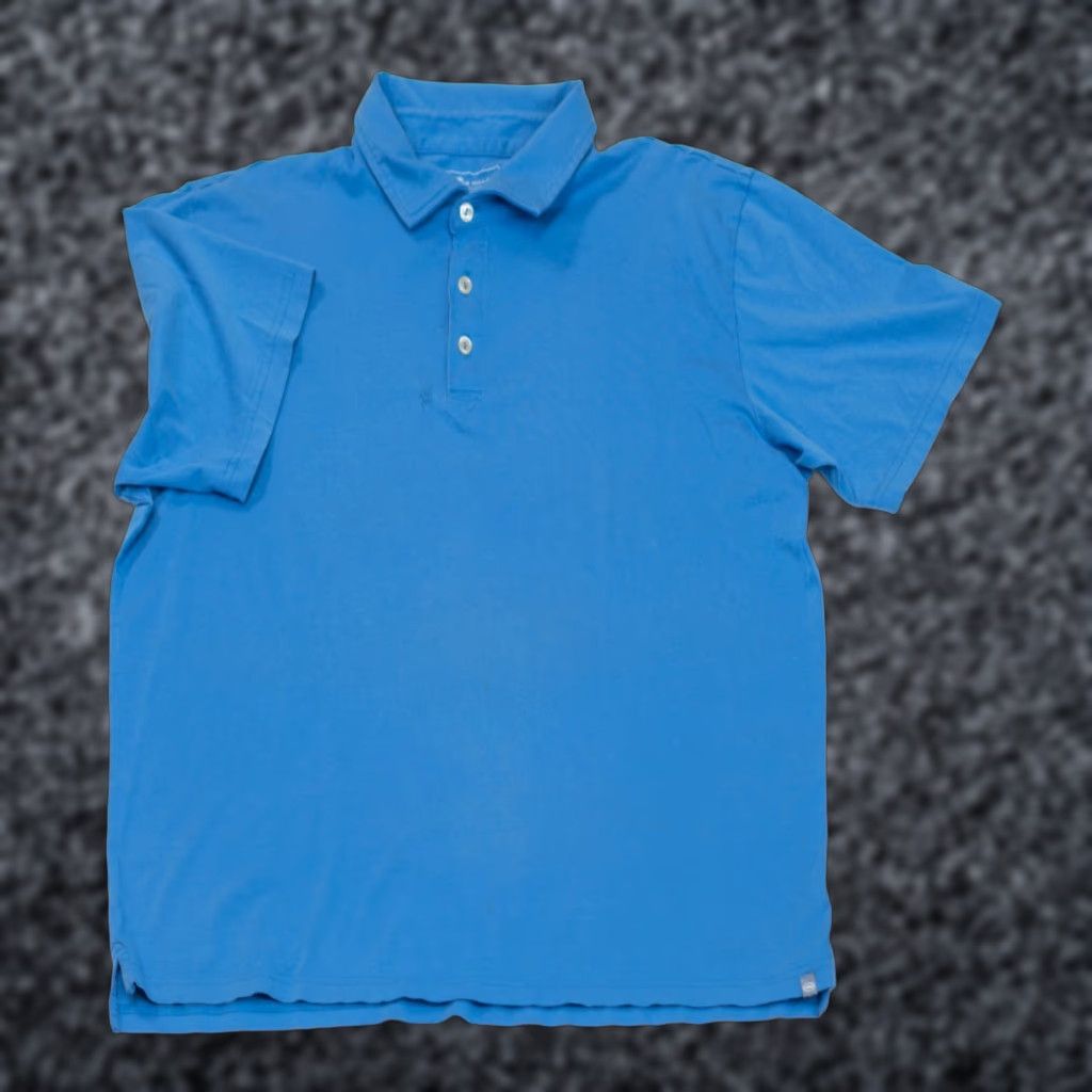 Peter Millar Peter Millar Mens Polo Shirt Short Sleeve Blue 100% Pima Cotton XL Regular Fit Golf Crown Crafted Classic preppy Sports Mens Mens Size US XL / EU 56 / 4 - 1 Thumbnail