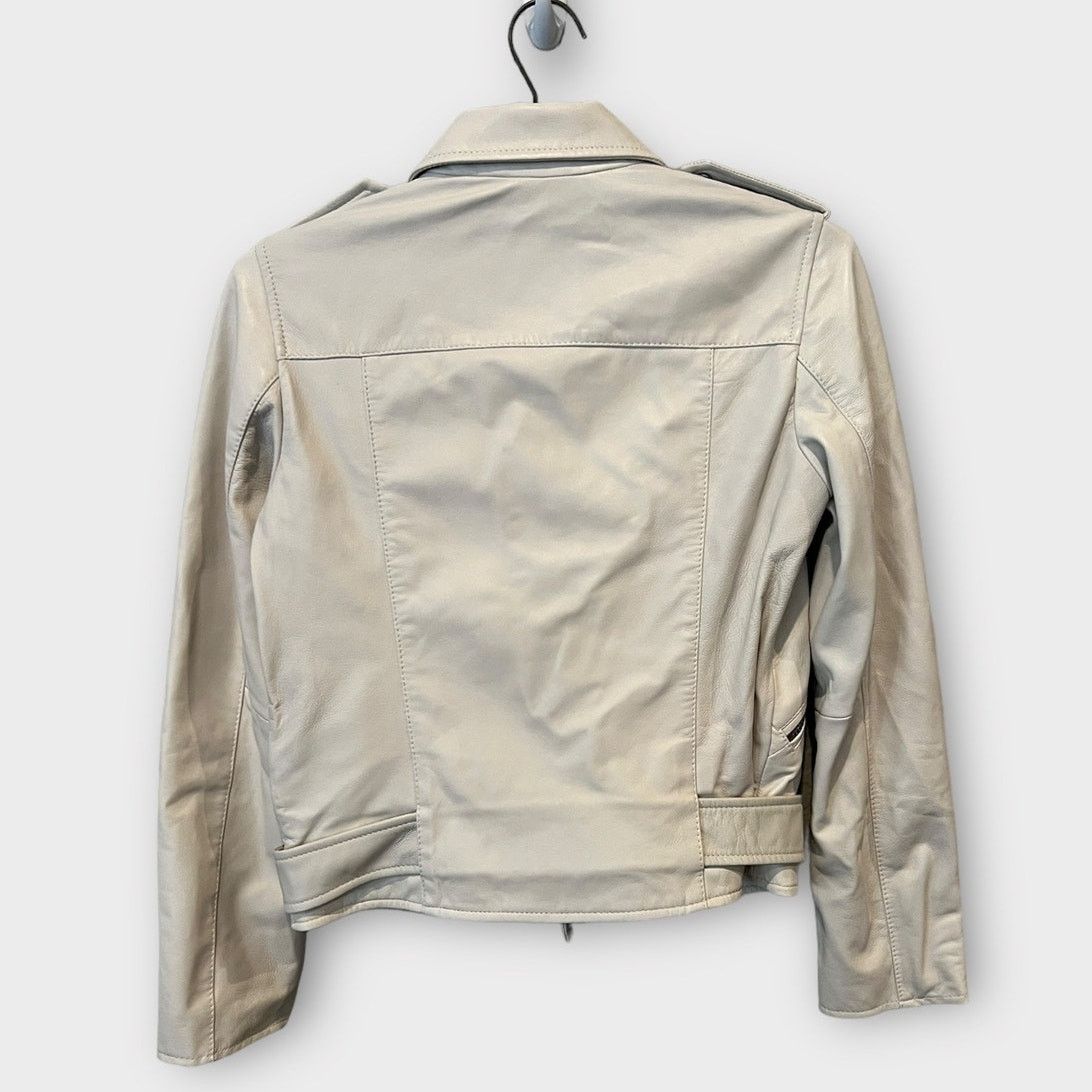 Allsaints AllSaints Belfern Leather Biker Jacket Size US/4 Size S / US 4 / IT 40 - 3 Thumbnail