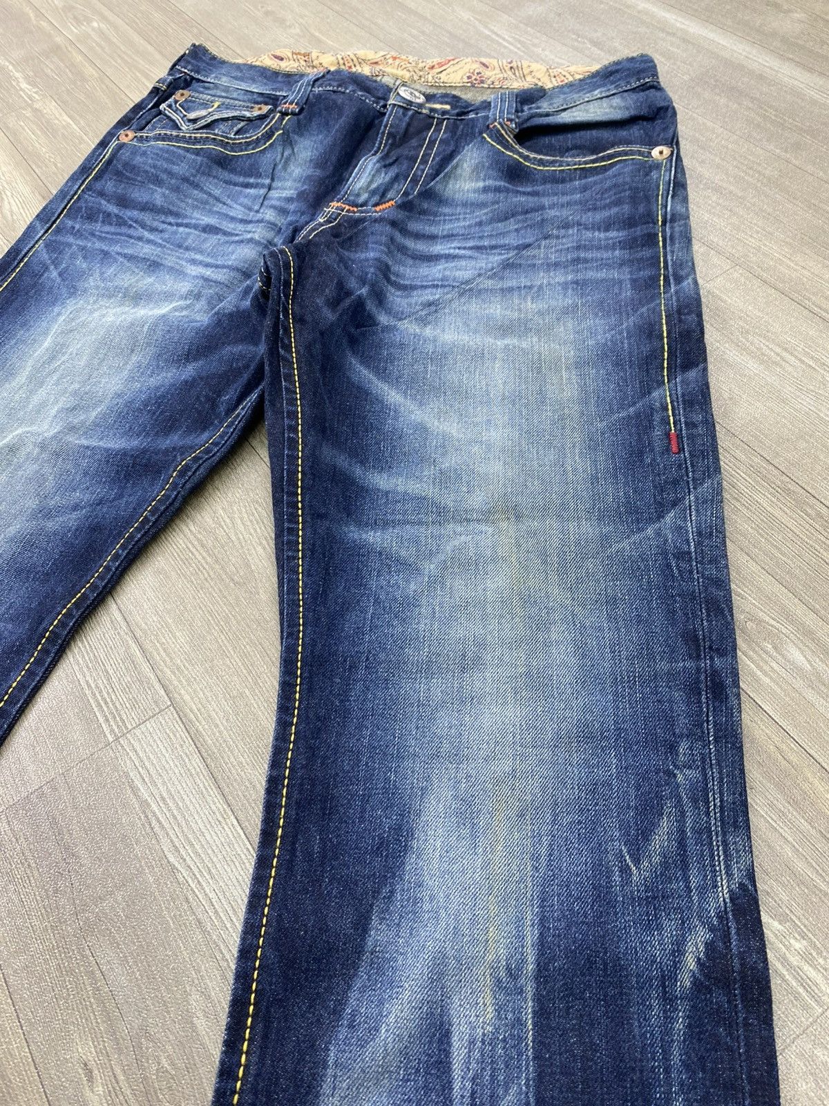 If Six Was Nine 2000s Ediwn Trip Japan Distressed Faded Lgb Punk Style Jeans Size US 34 / EU 50 - 5 Thumbnail