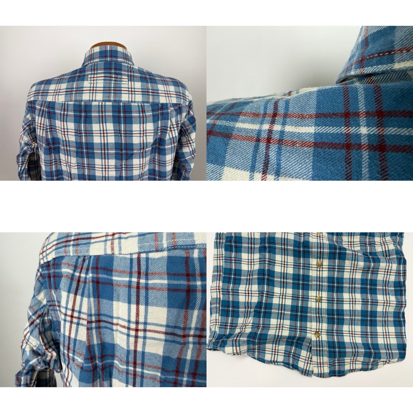 Vintage VINTAGE Duluth Trading Flannel Shirt Mens Small Free Swingin Blue Plaid Outdoors Cotton Size US S / EU 44-46 / 1 - 8 Thumbnail