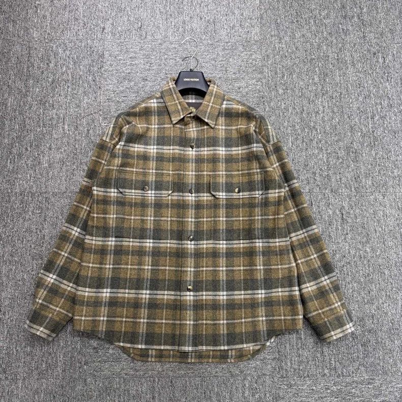Loro Piana Plaid Wool Shirt